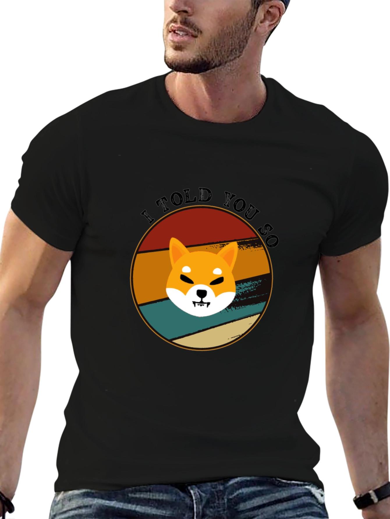 Retro Shiba Inu T-Shirt - I Told You So!
