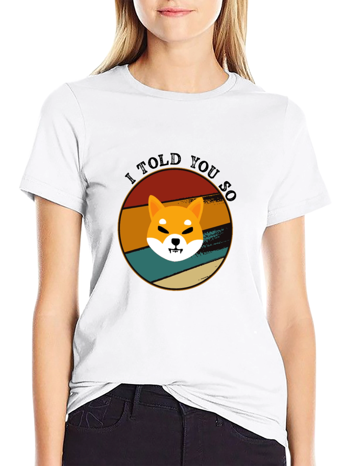 Retro Shiba Inu T-Shirt - I Told You So!
