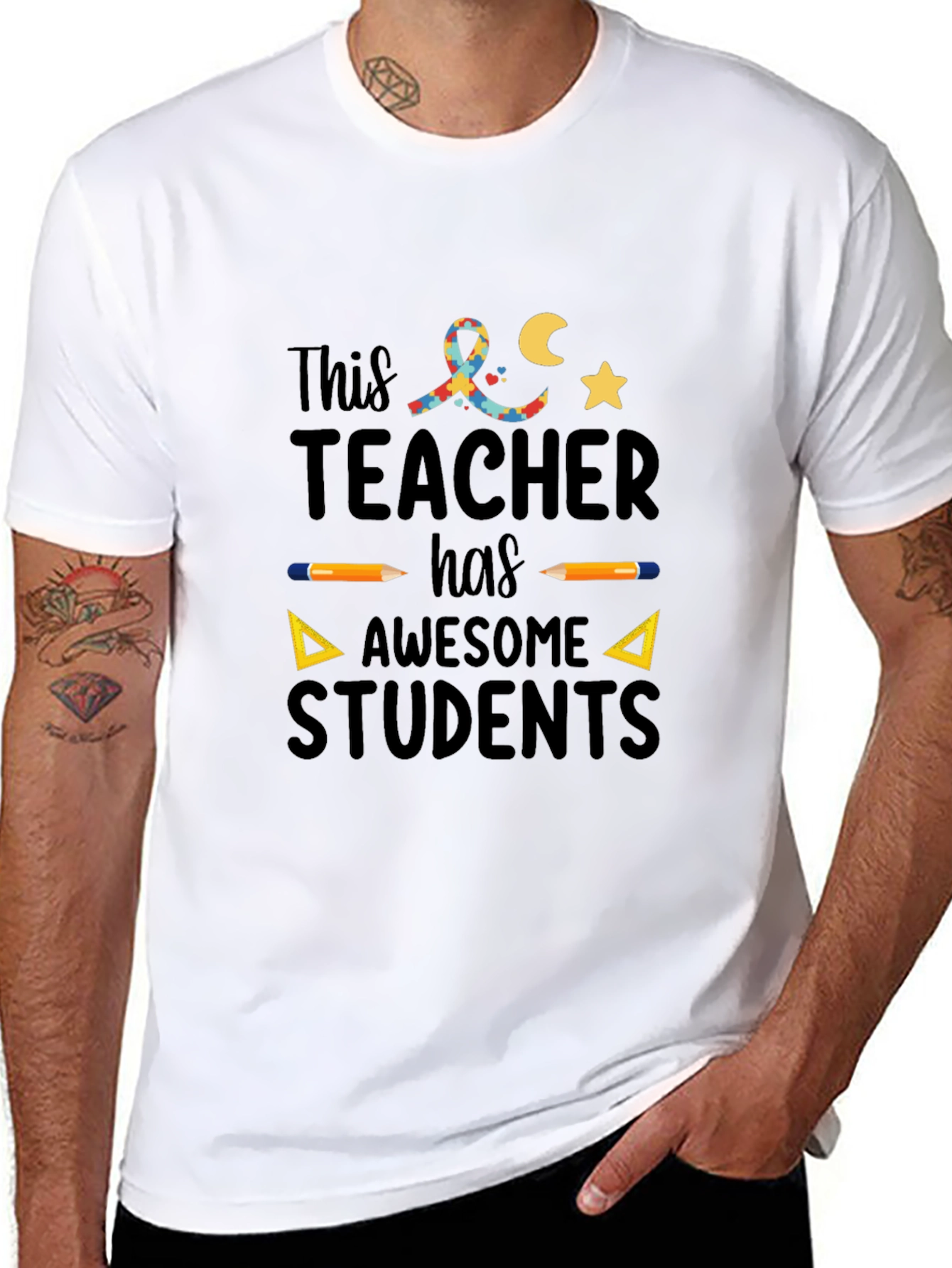 Awesome Teacher Students Graphic Tee