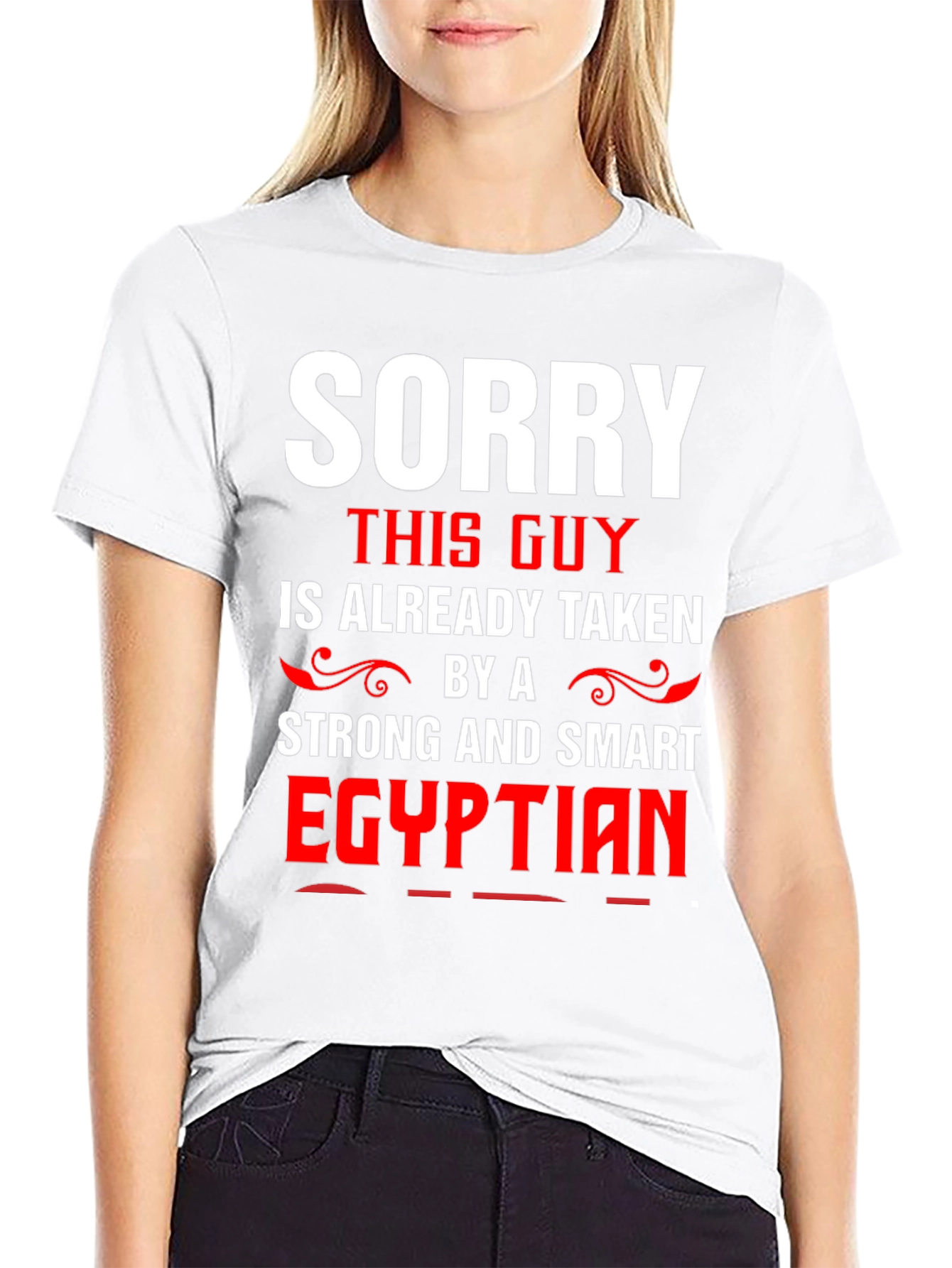 Funny Sorry Taken by Egyptian Mens T-Shirt