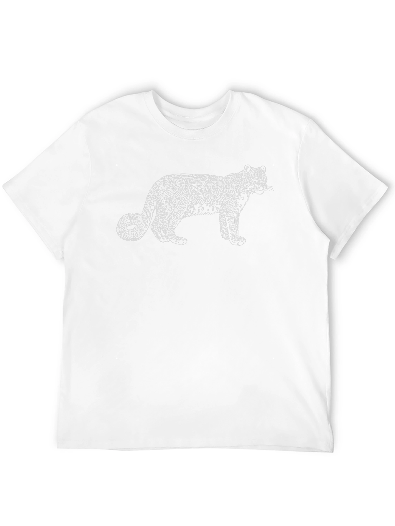 Leopard Graphic Print Black T-Shirt