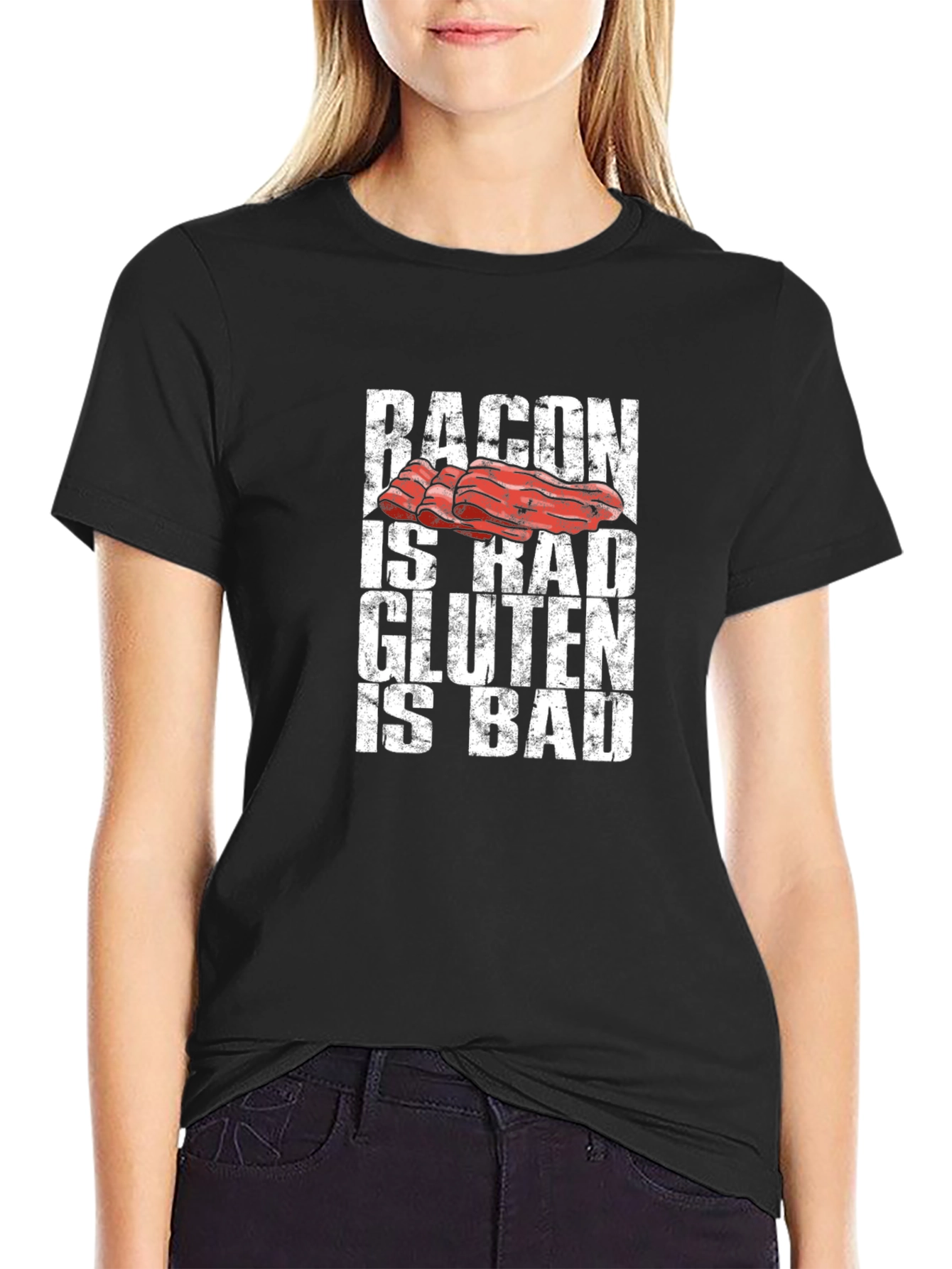 Bacon is Rad Gluten is Bad Graphic Tee