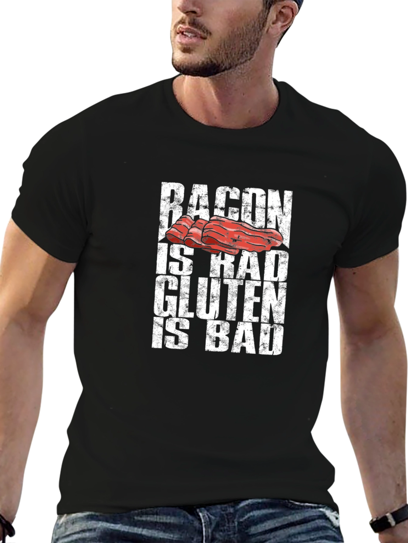 Bacon is Rad Gluten is Bad Graphic Tee