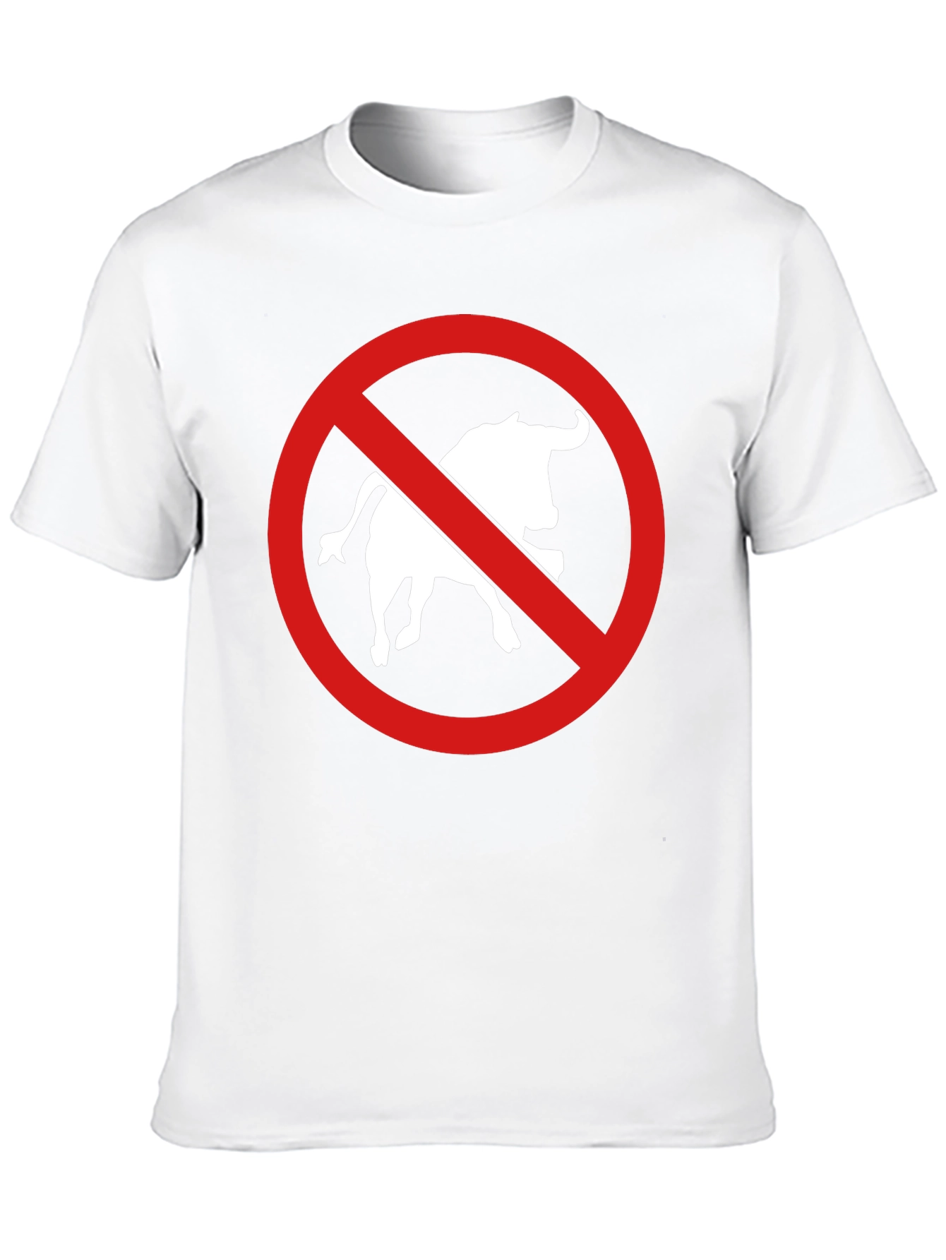 Anti Bullfighting T-Shirt - Black Cotton Tee