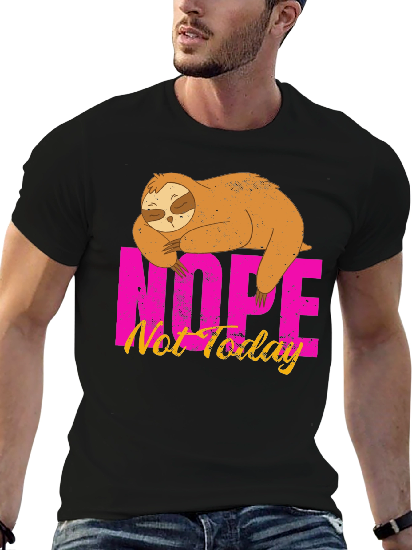 Nope Not Today Sloth Graphic Tee