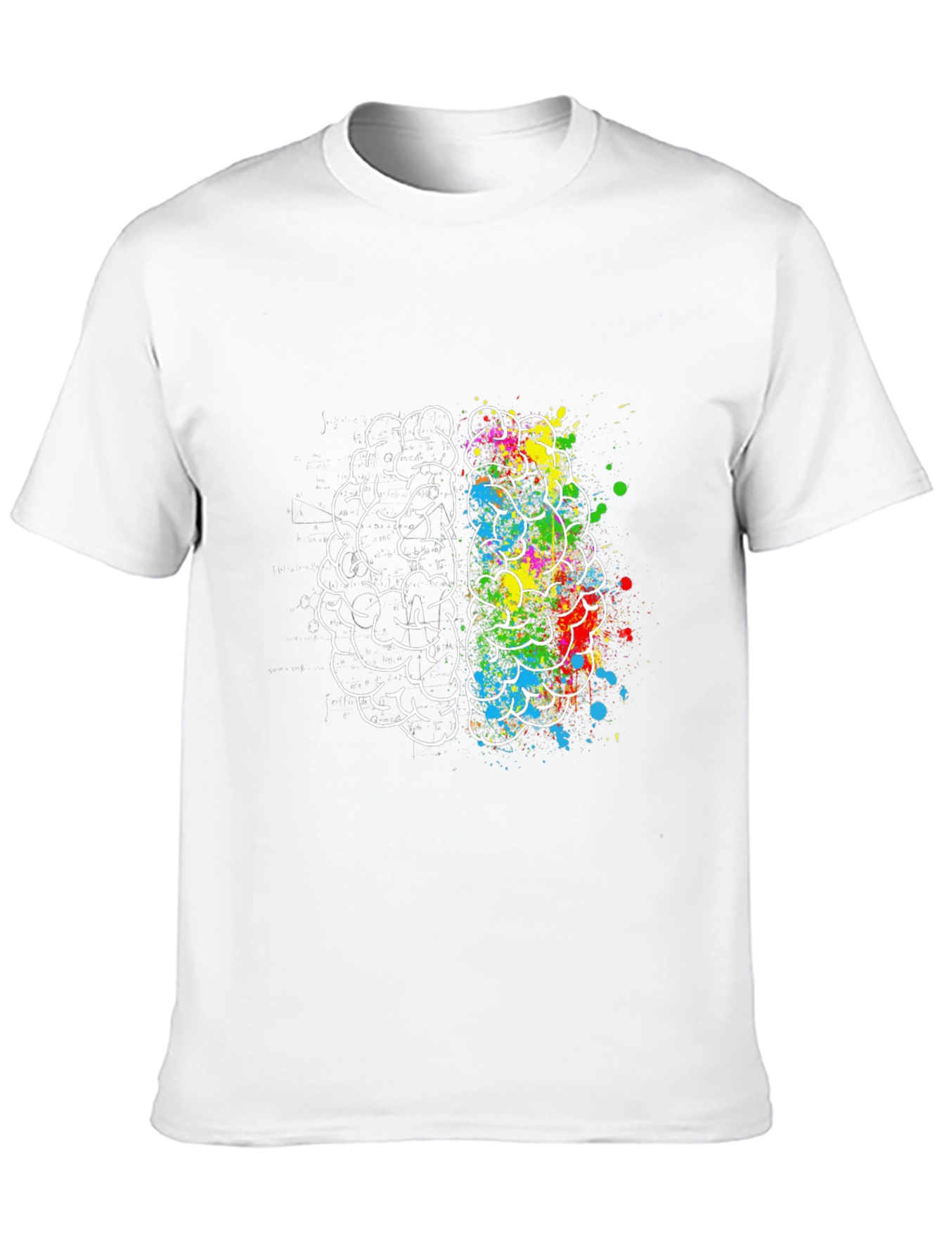 Brain Art Mens Graphic T-Shirt