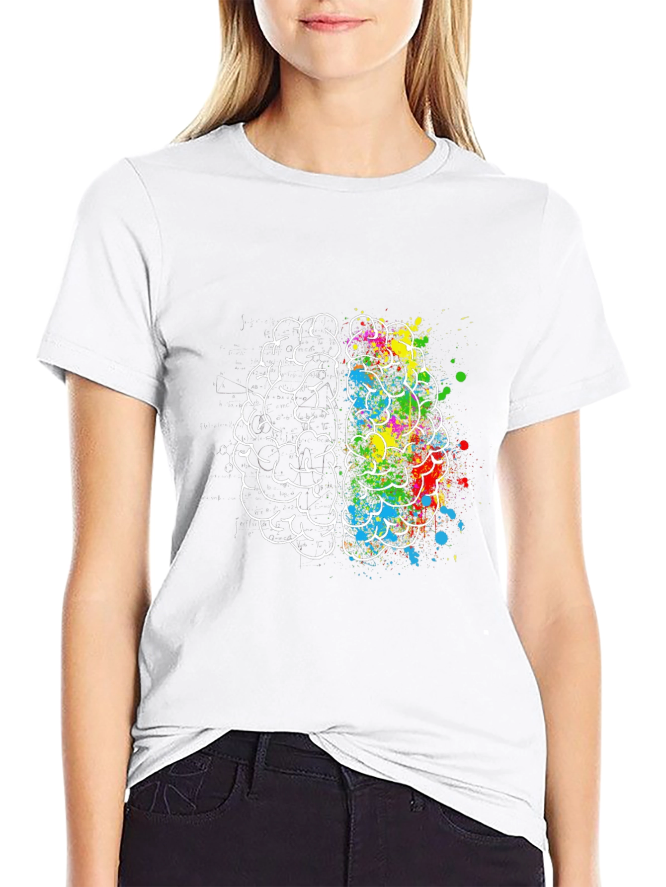 Brain Art Mens Graphic T-Shirt