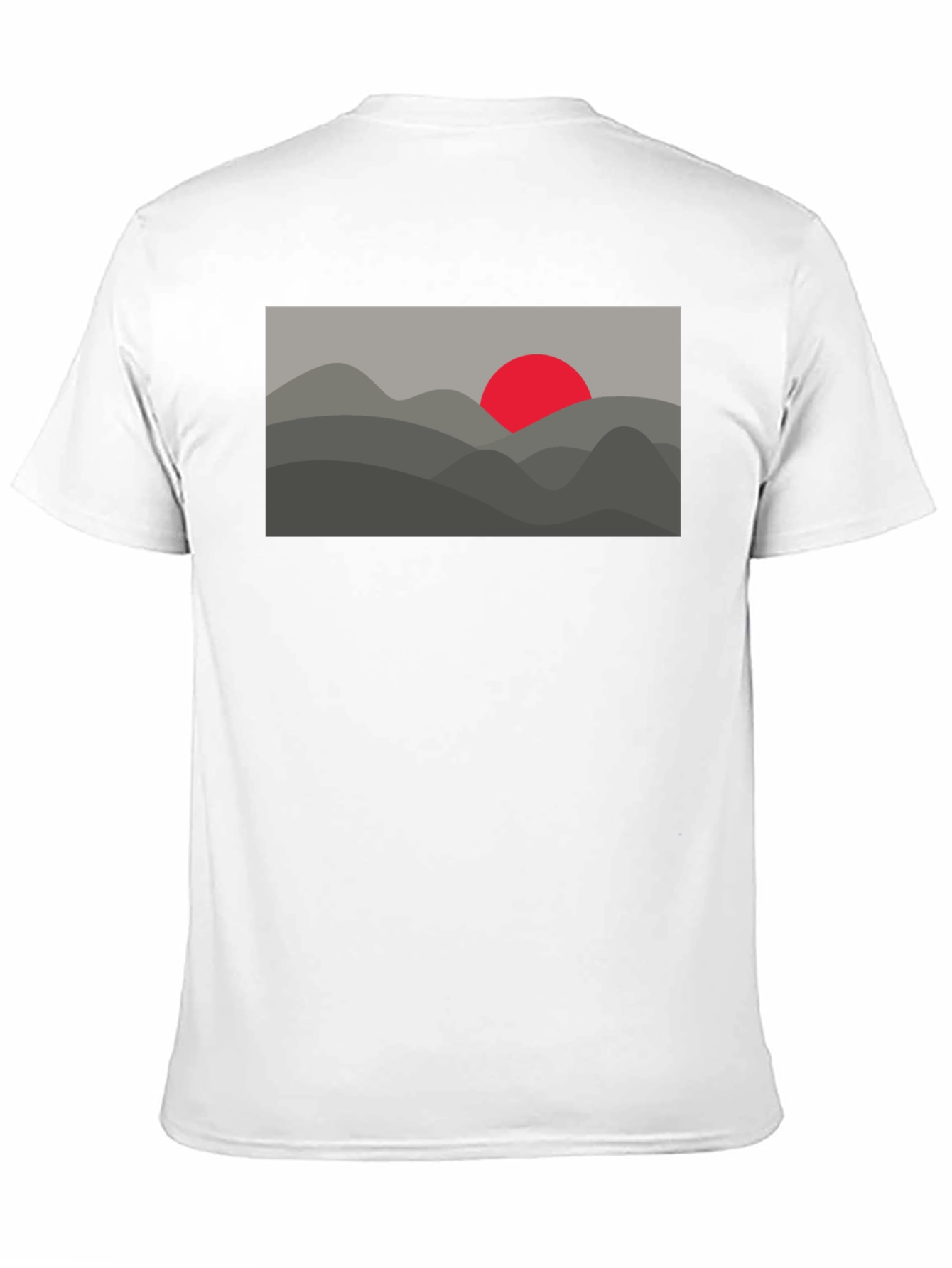 Abstract Mountain Sunset Graphic Tee