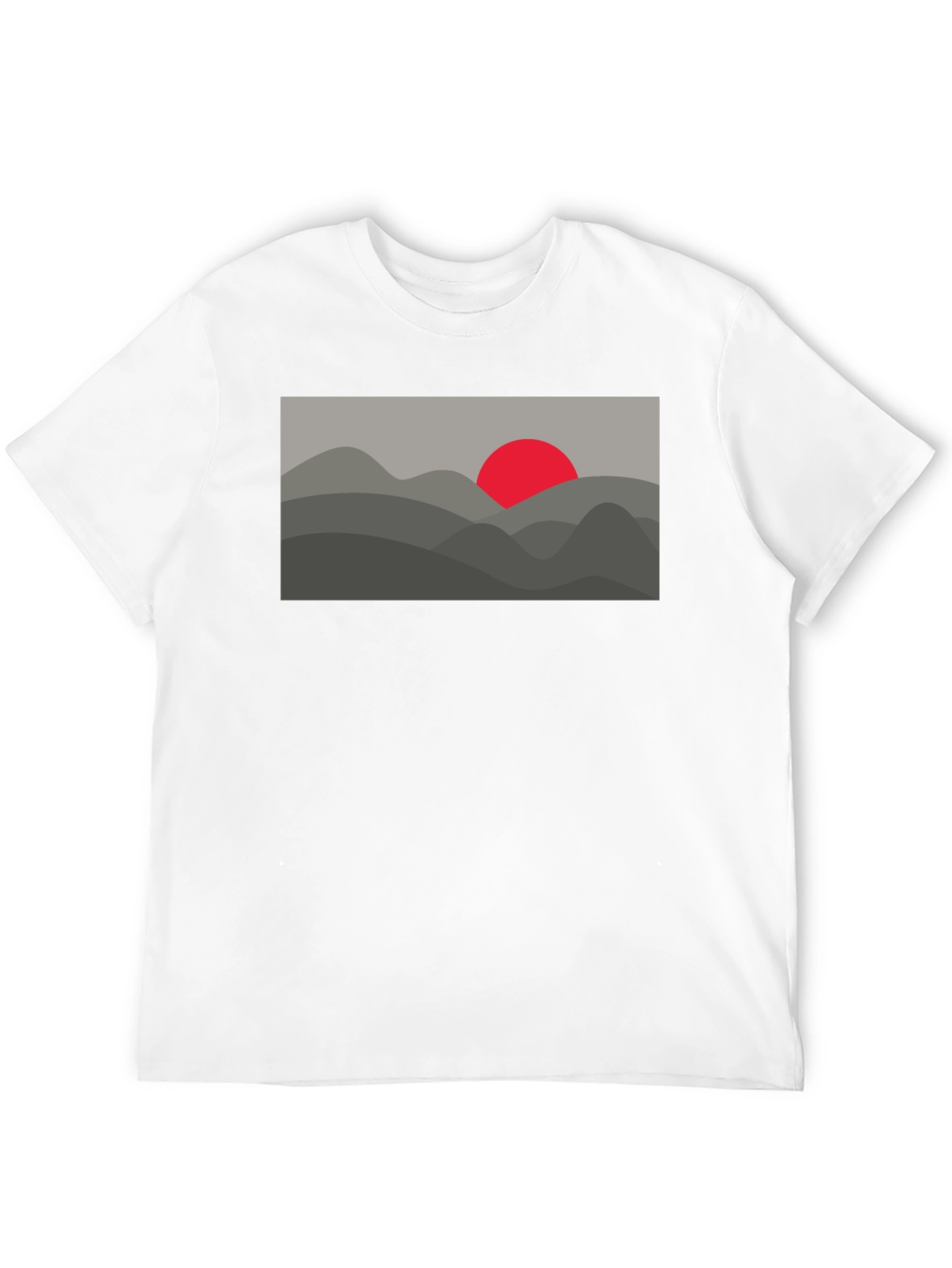 Abstract Mountain Sunset Graphic Tee