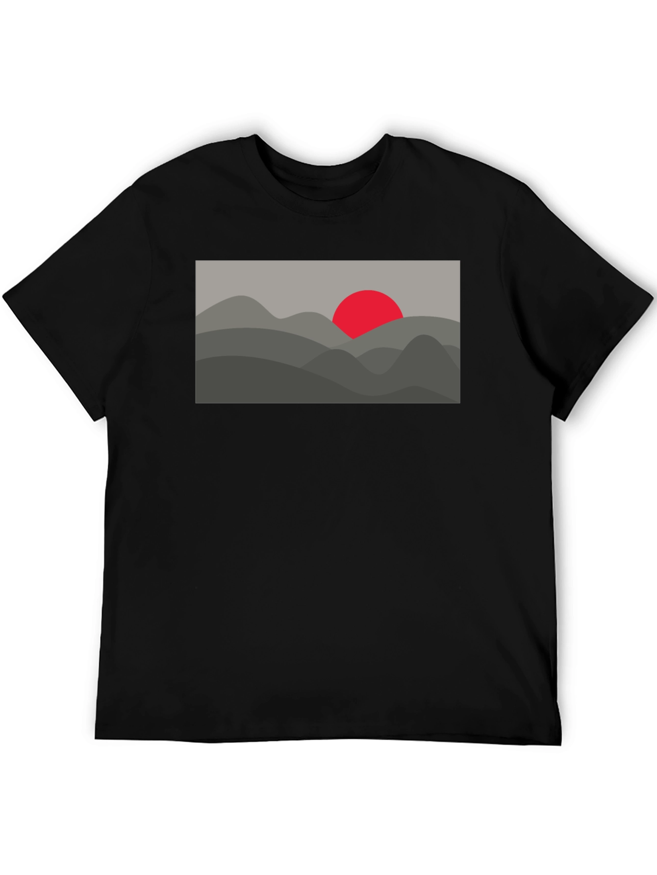Abstract Mountain Sunset Graphic Tee