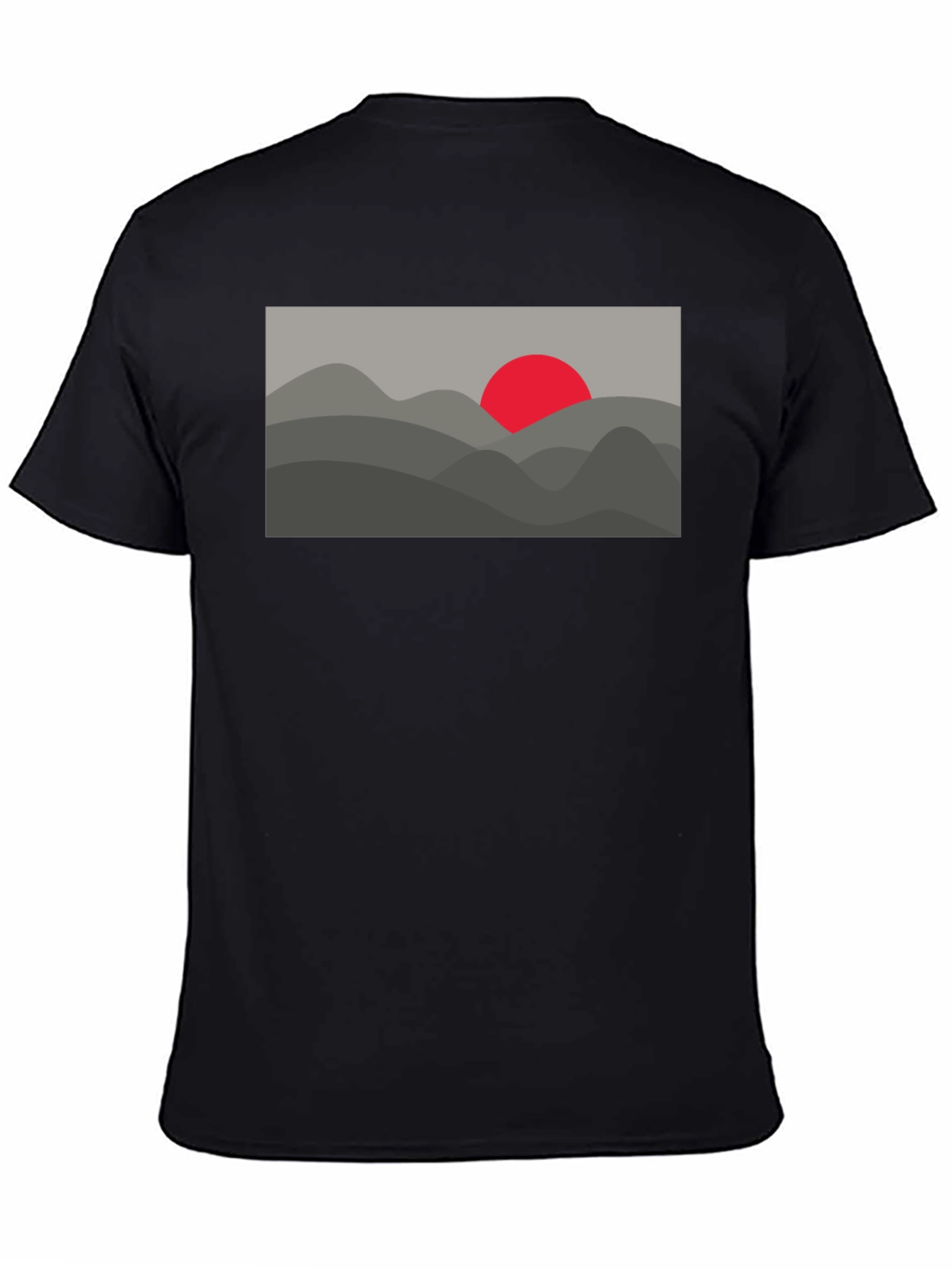 Abstract Mountain Sunset Graphic Tee