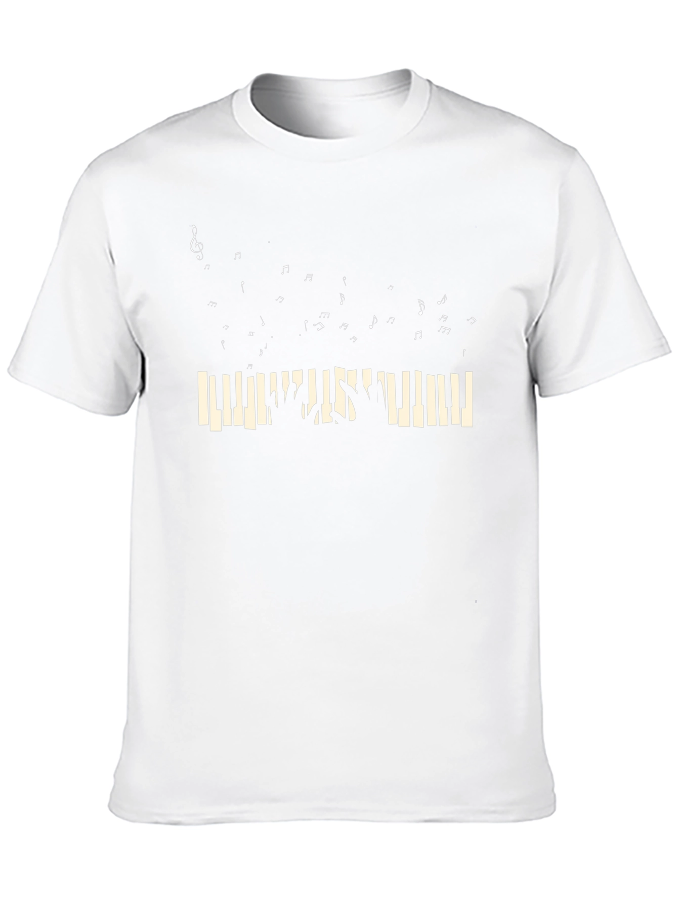 Musical Piano T-Shirt - Black