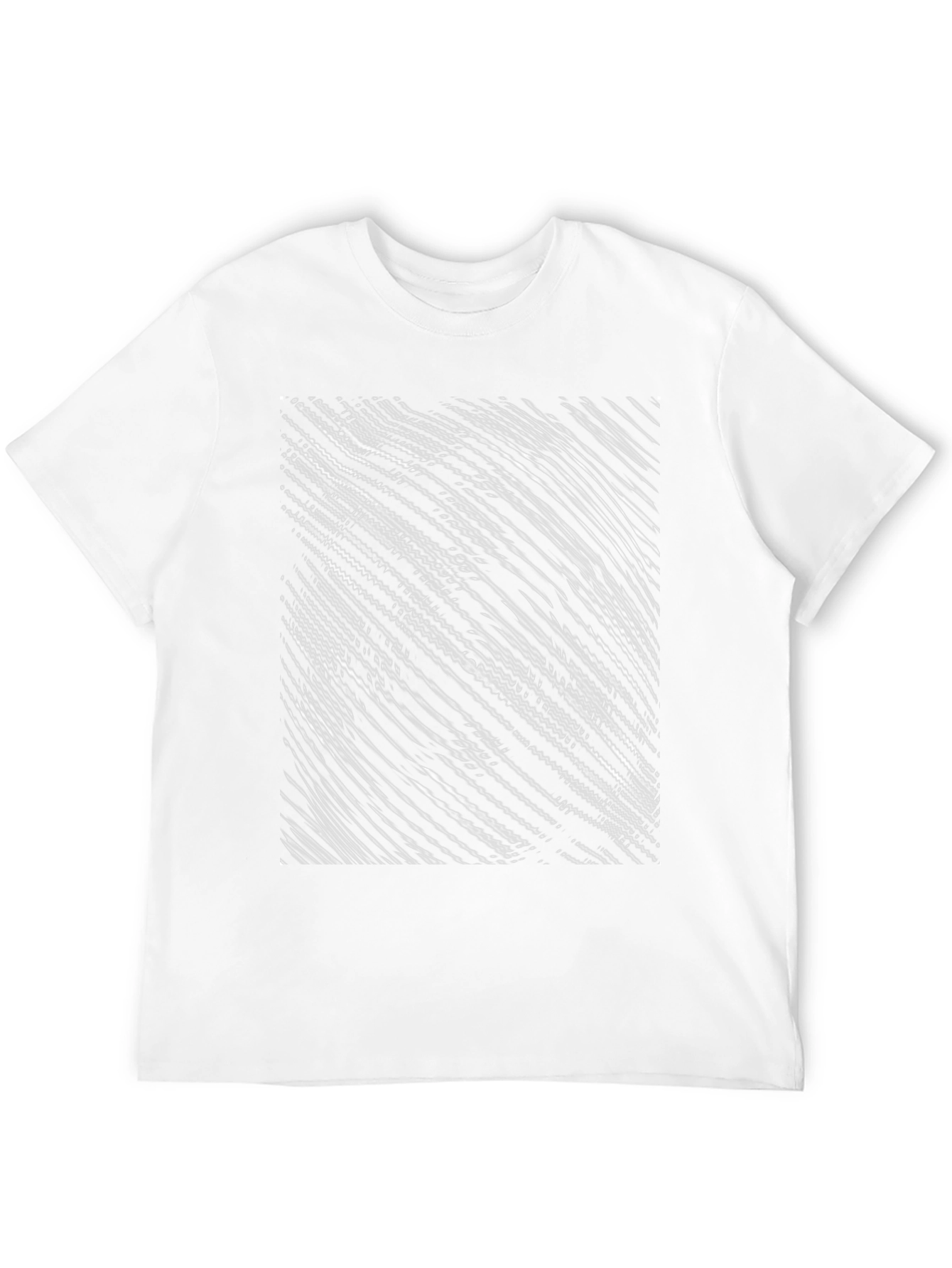 Abstract Line Art Graphic Black T-Shirt