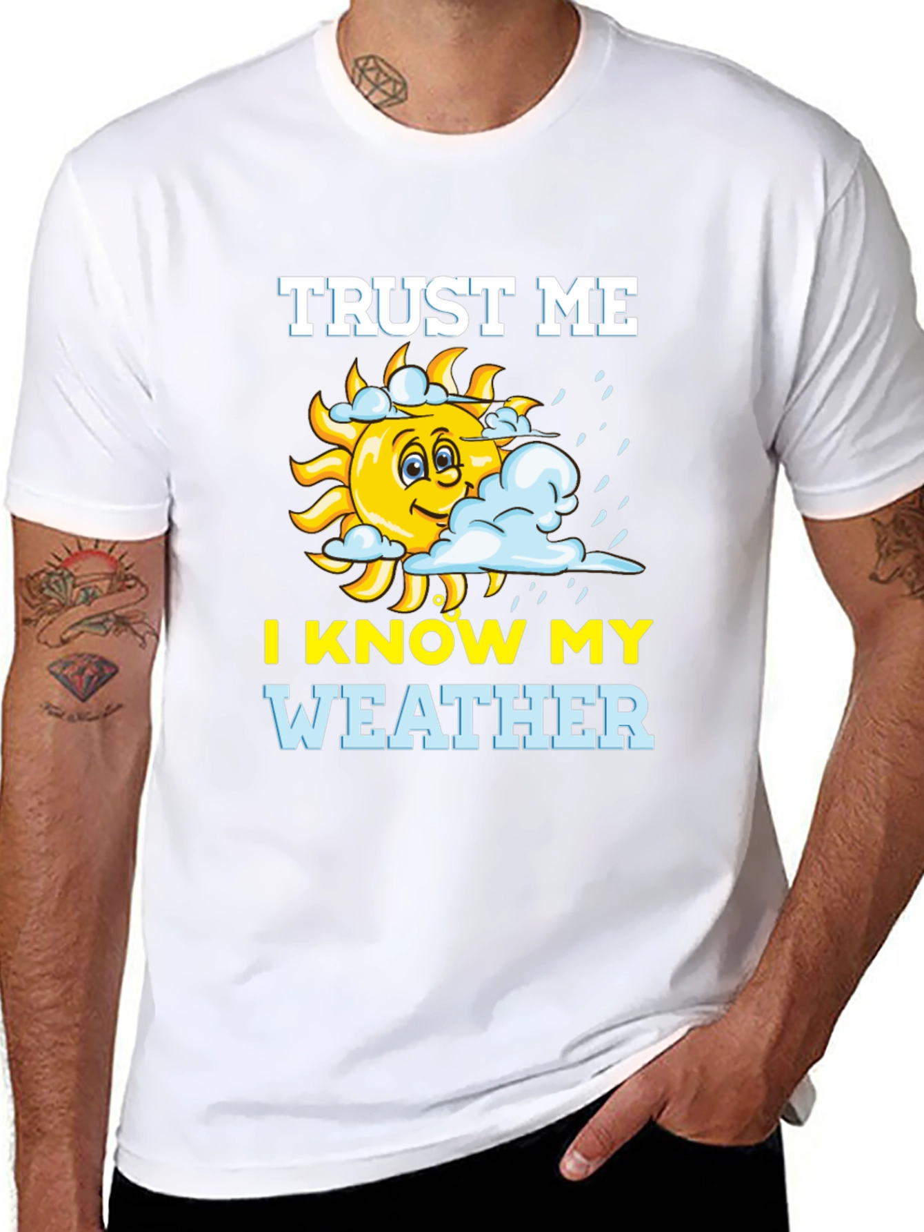 Funny Weather Expert Graphic T-Shirt