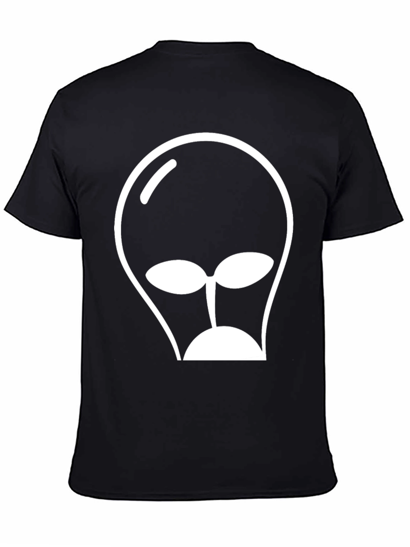 Alien Head Graphic Tee - Black T-Shirt