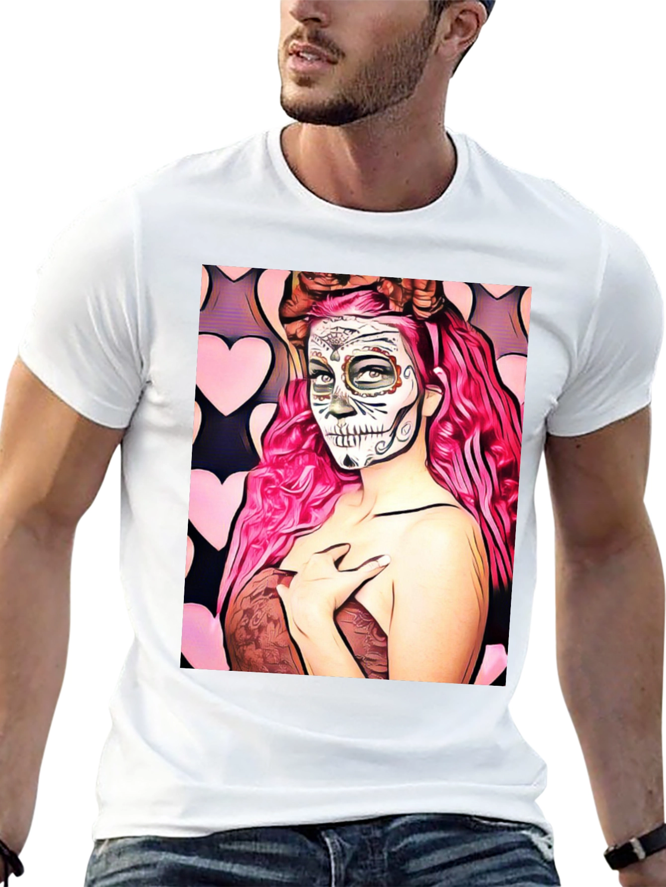 Sugar Skull Woman Graphic Tee