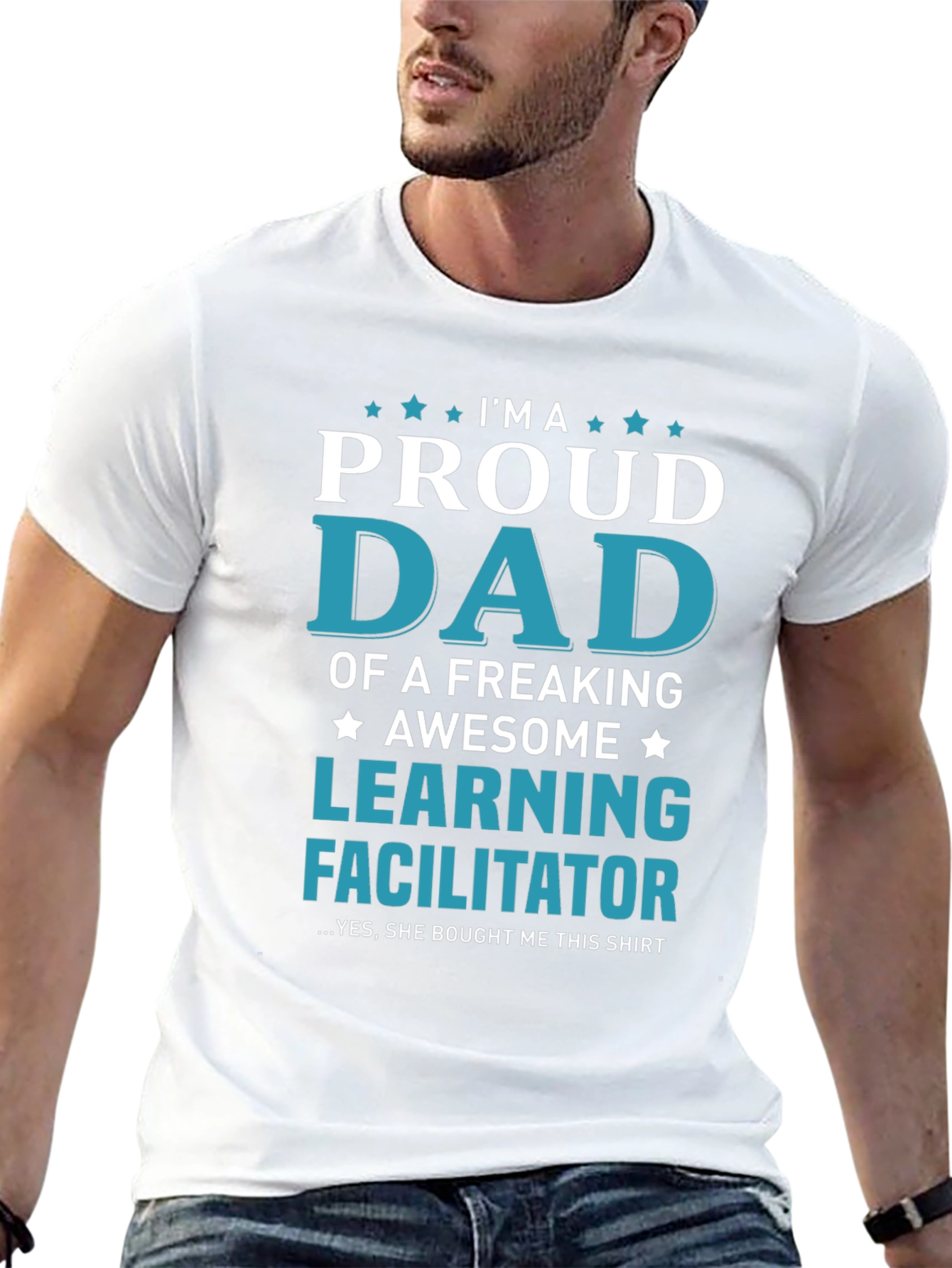 Proud Dad Learning Facilitator Novelty T-Shirt