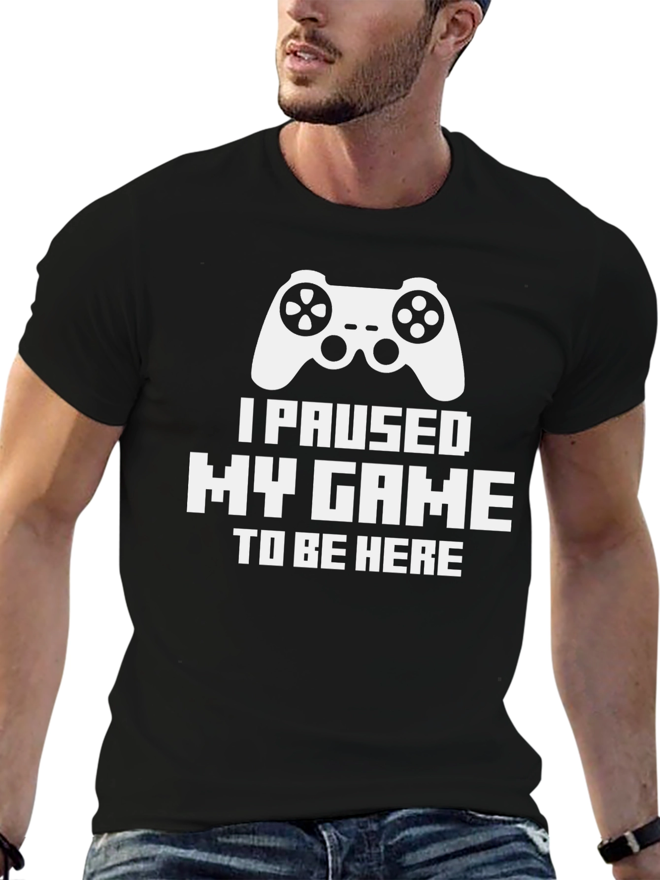 I Paused My Game Funny Gamer T-Shirt