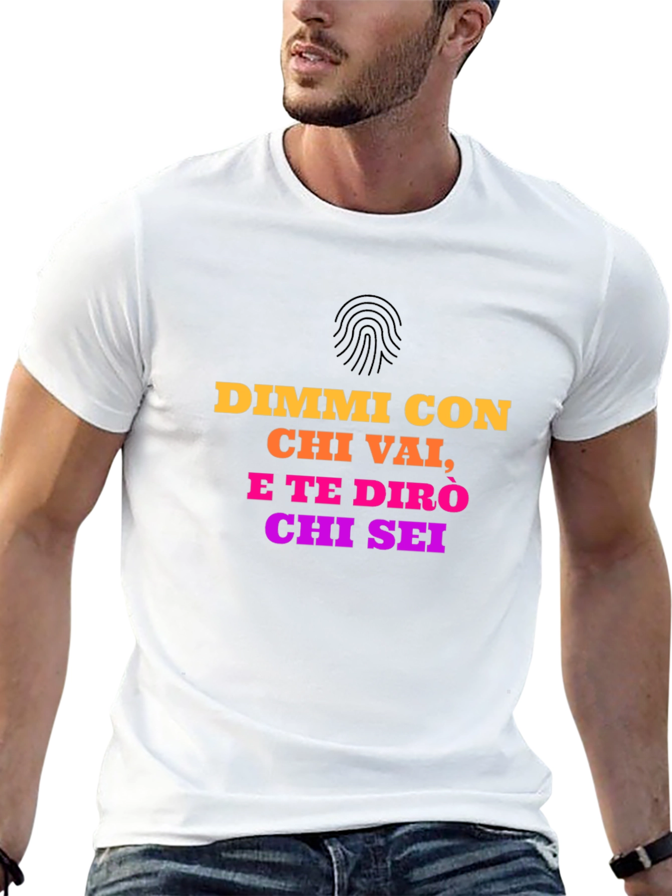 Italian Quote T-Shirt - Dimmi Con Chi Vai