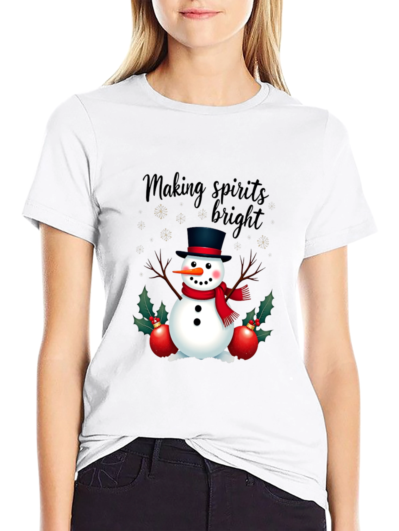 Festive Snowman T-Shirt: Making Spirits Bright!