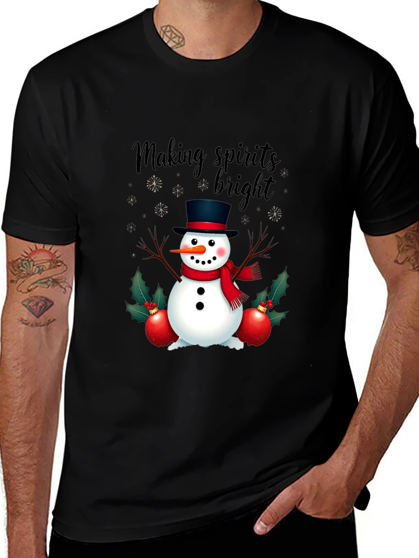 Festive Snowman T-Shirt: Making Spirits Bright!