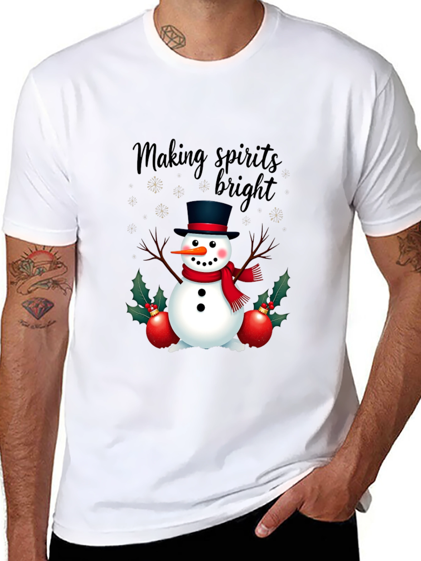 Festive Snowman T-Shirt: Making Spirits Bright!