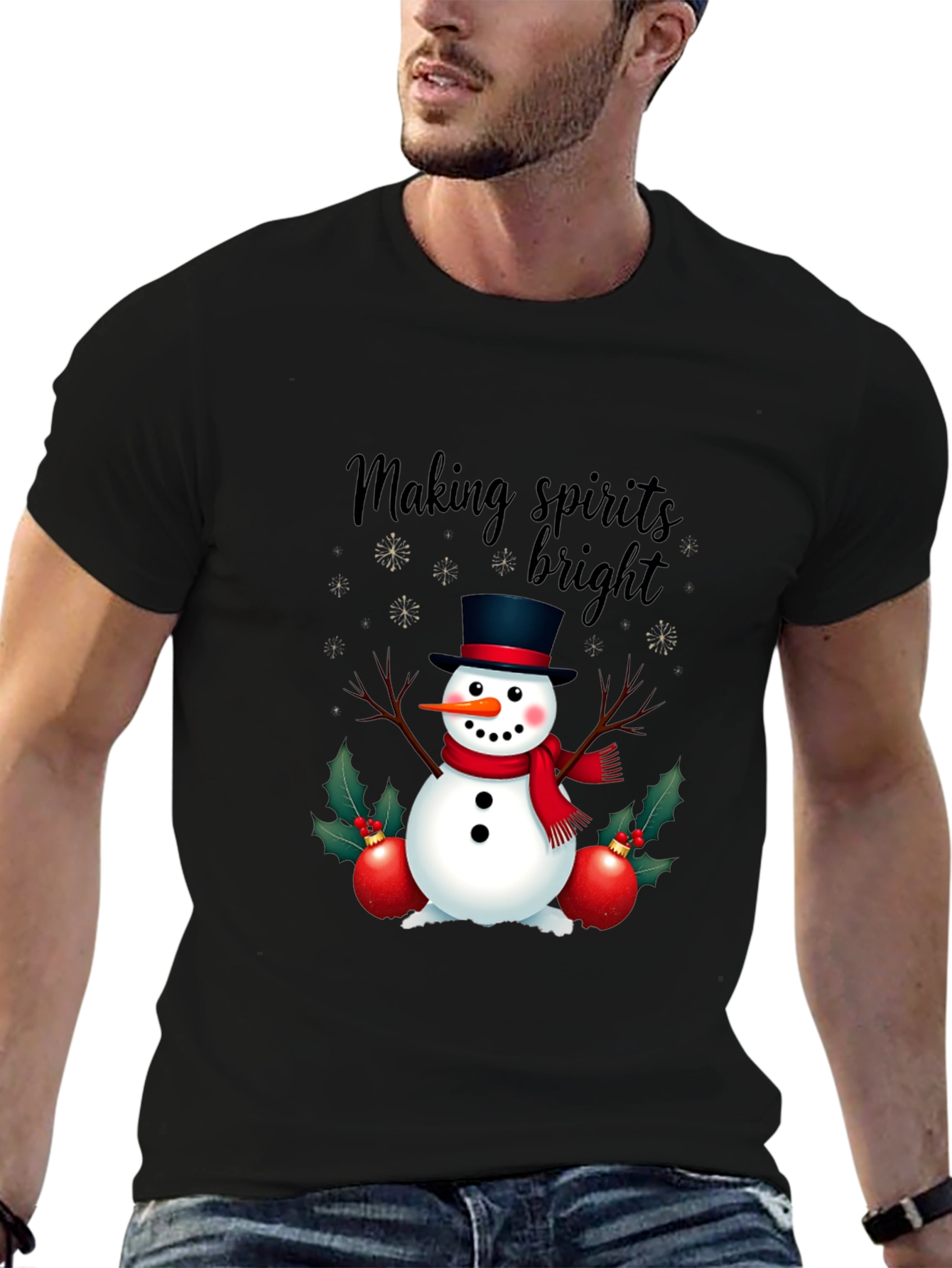 Festive Snowman T-Shirt: Making Spirits Bright!