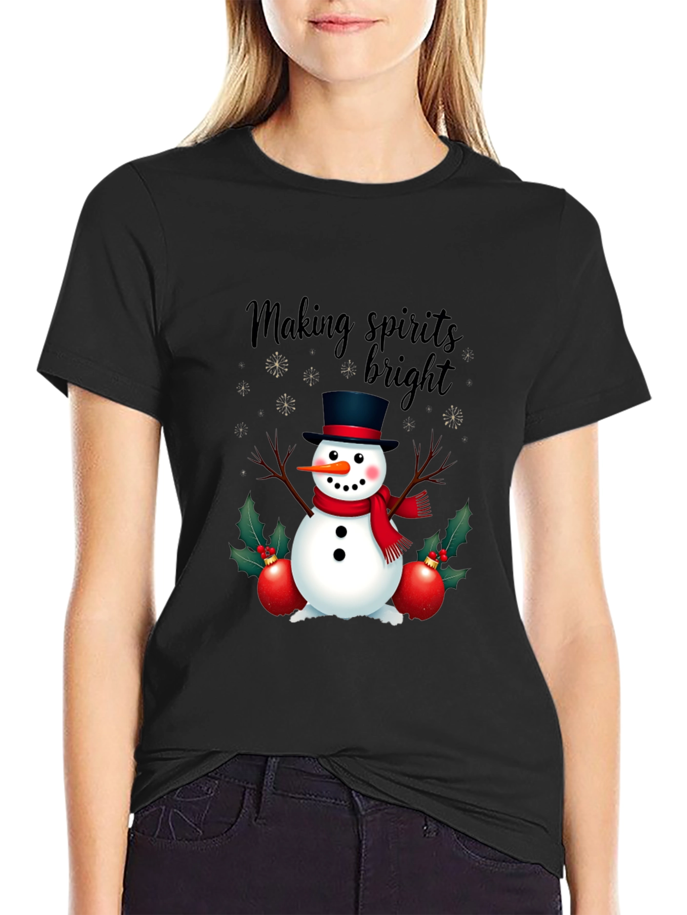 Festive Snowman T-Shirt: Making Spirits Bright!