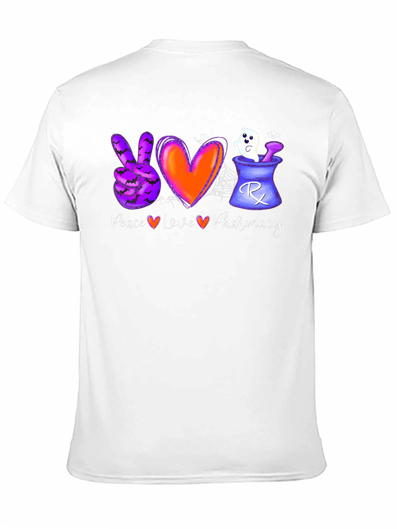 Halloween Pharmacy T-Shirt: Peace Love Pharmacy
