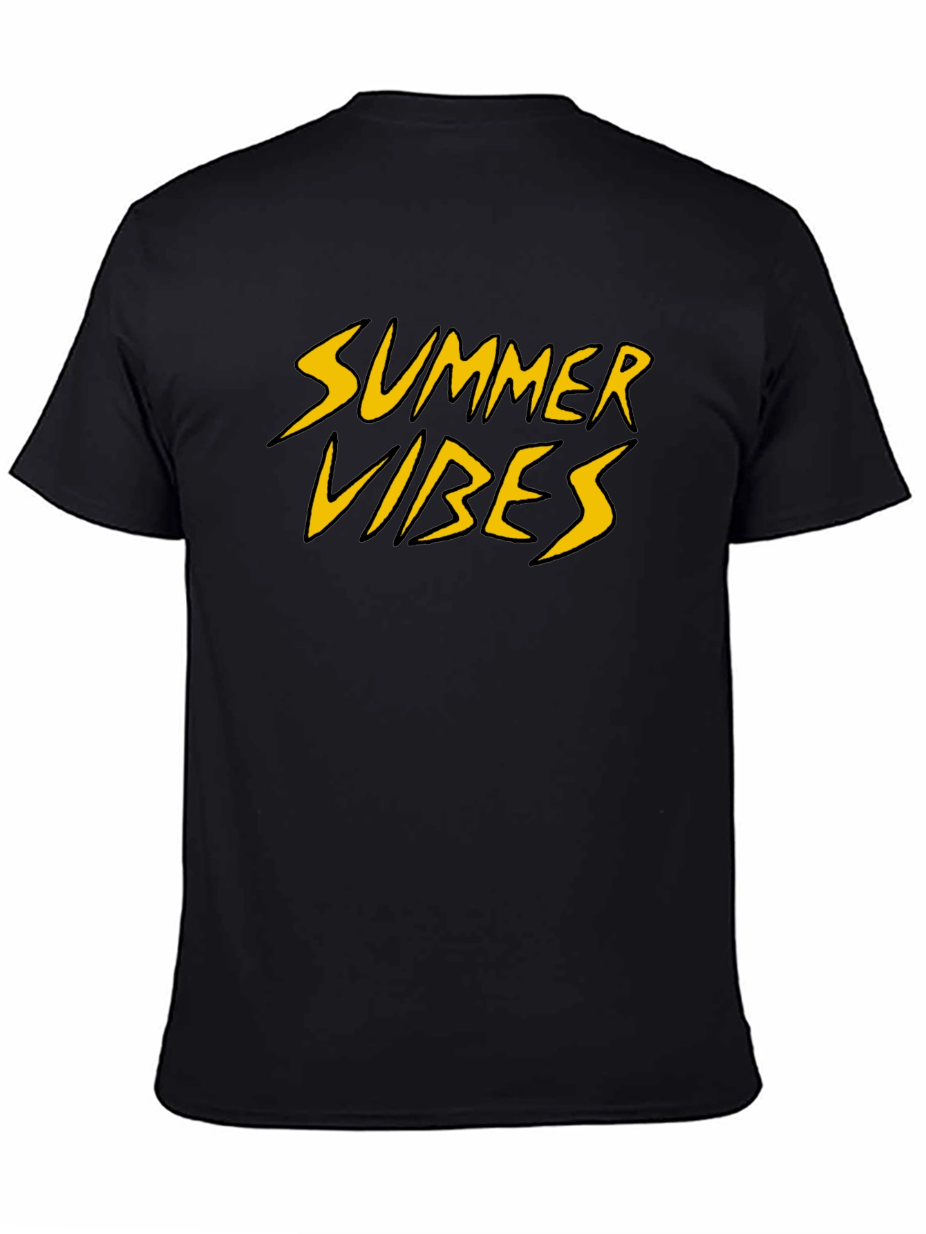 Summer Vibes Graphic Tee - Black