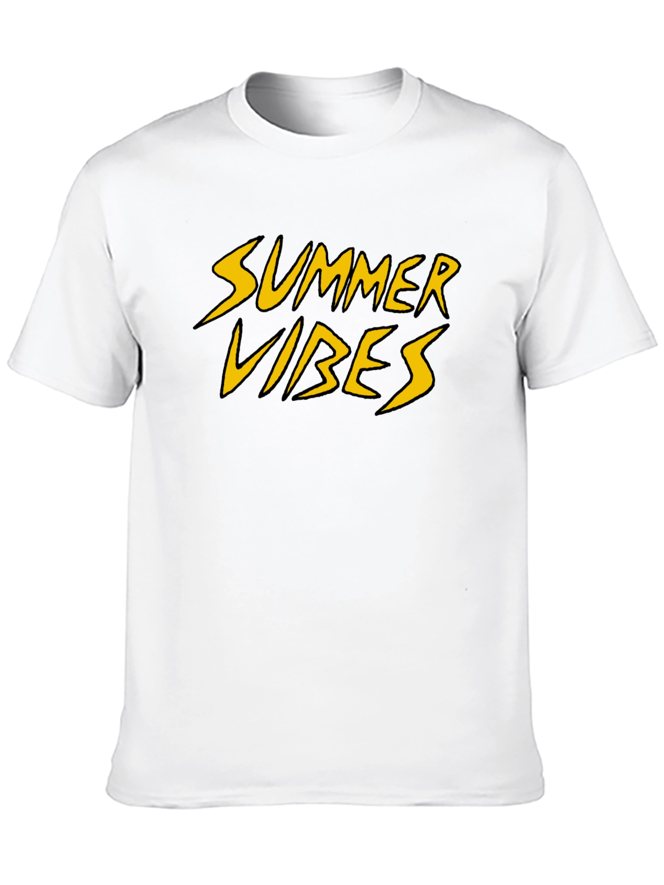 Summer Vibes Graphic Tee - Black