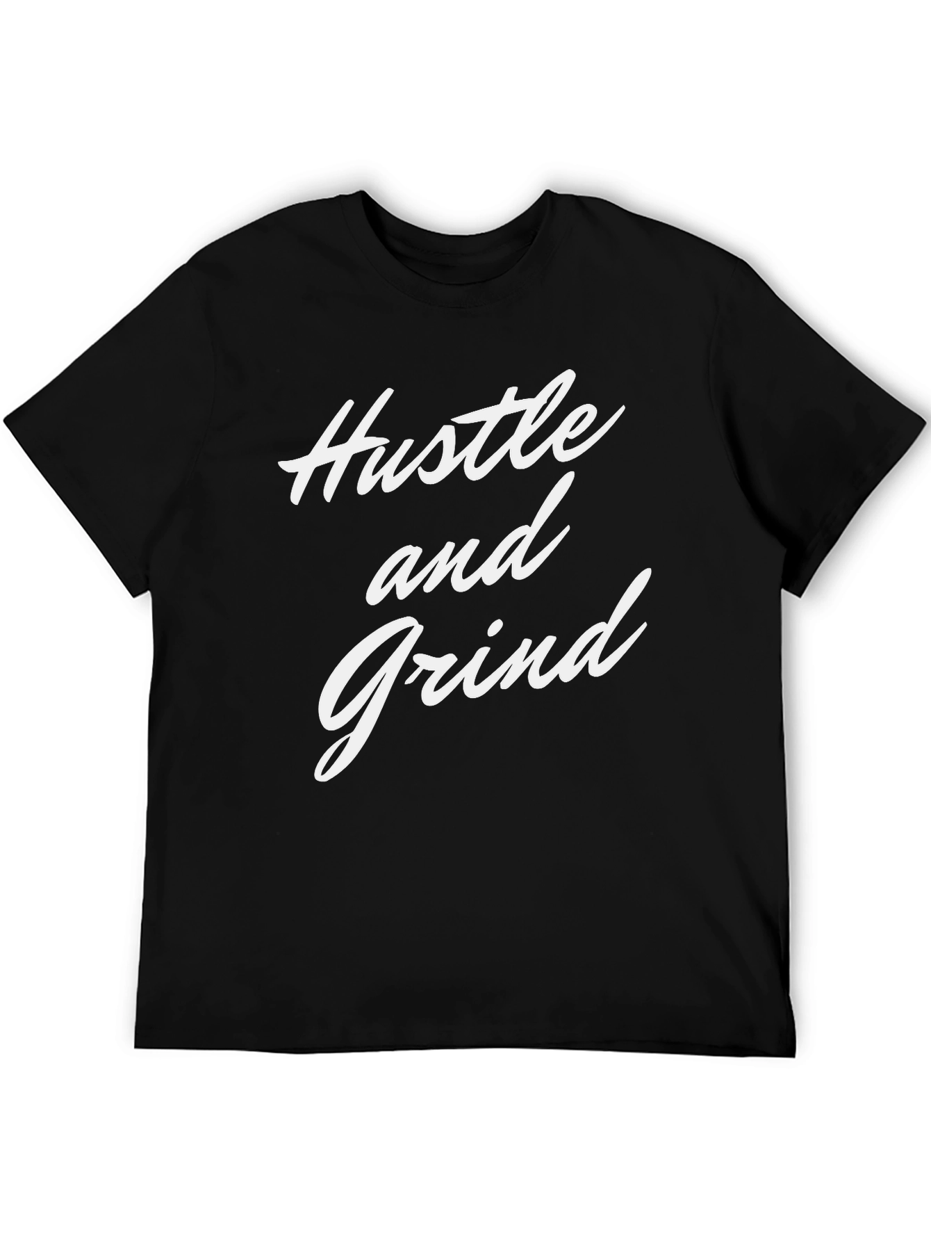 Hustle and Grind Black Graphic Tee