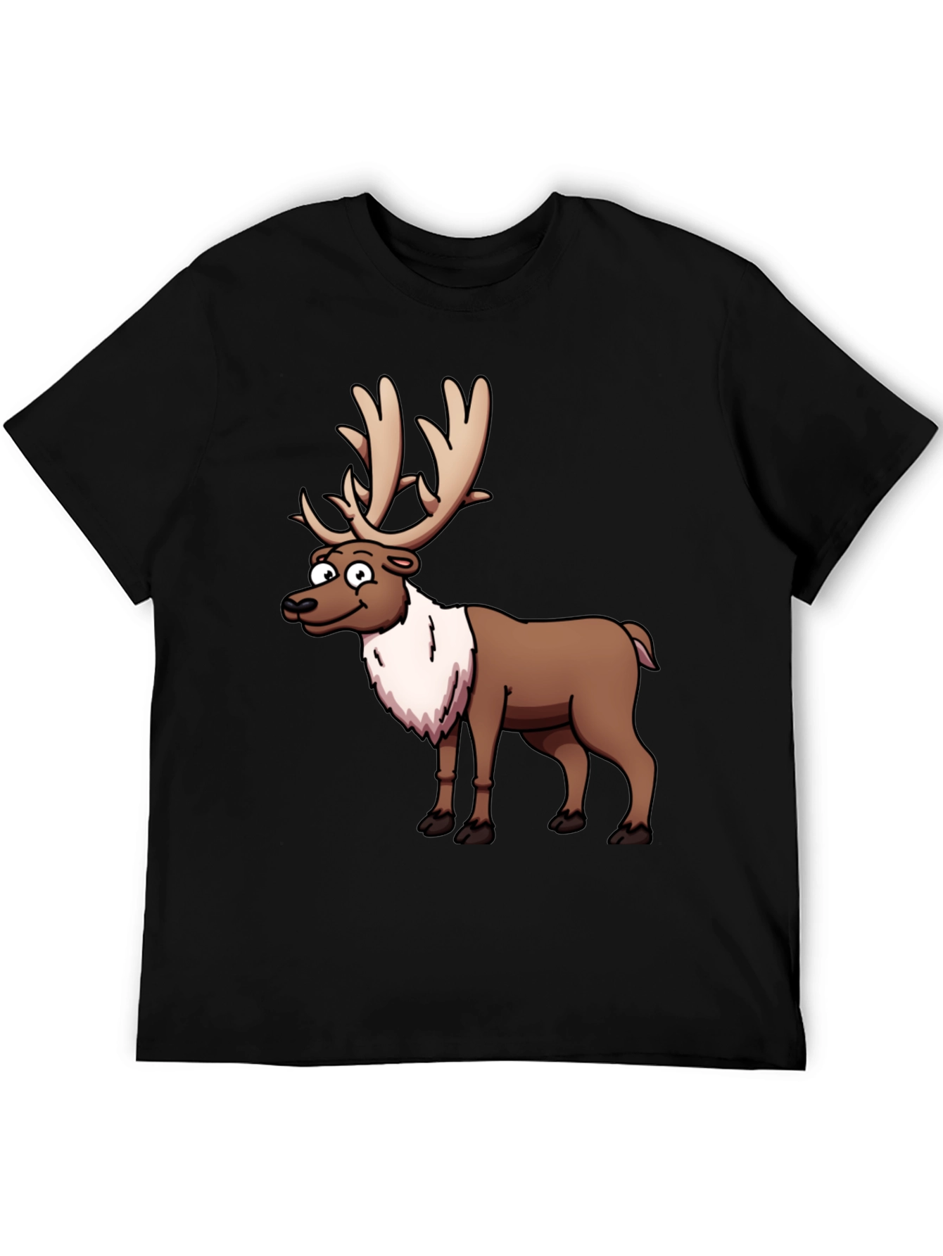 Reindeer Graphic T-Shirt - Festive Casual Wear
