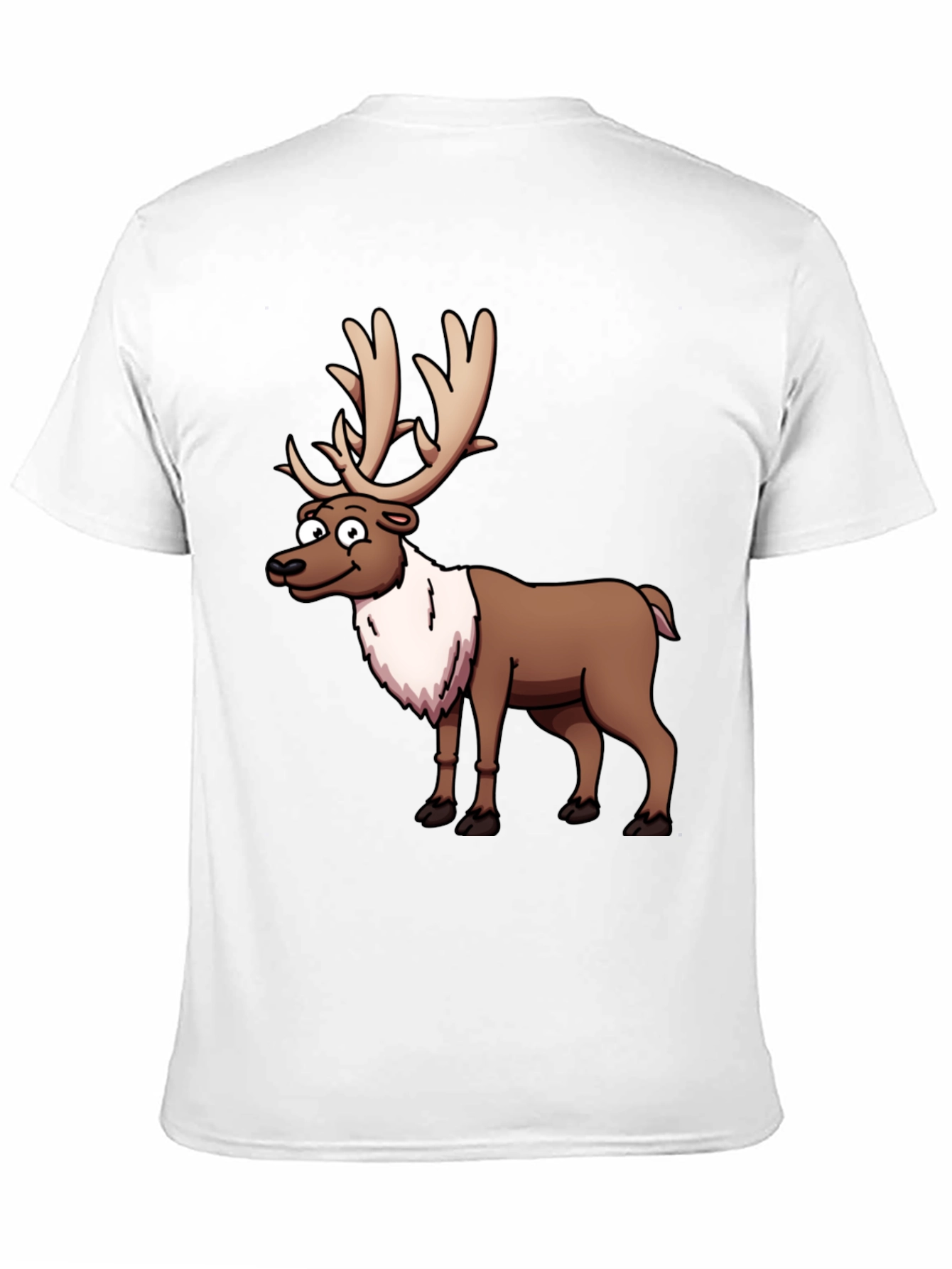 Reindeer Graphic T-Shirt - Festive Casual Wear