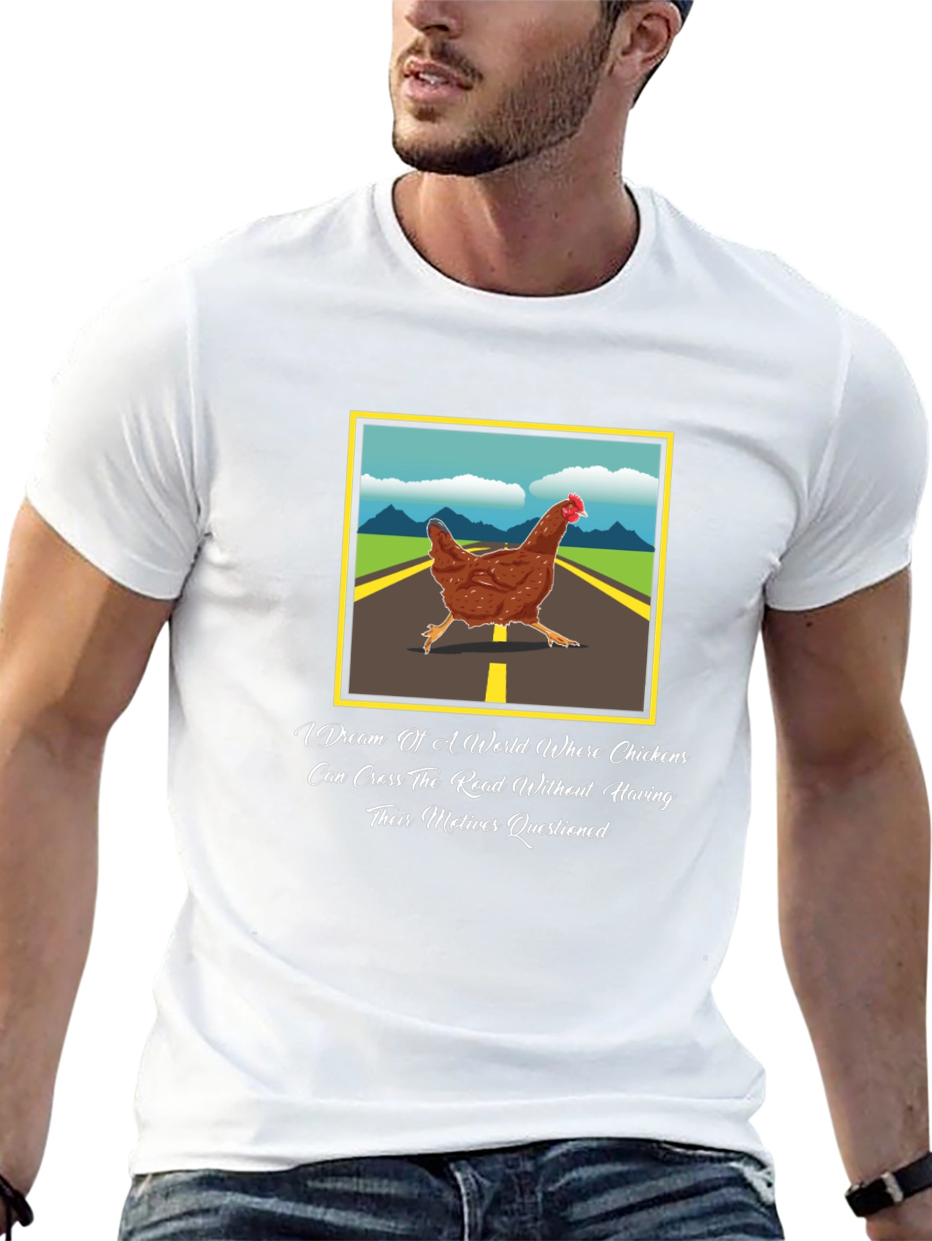 Chicken Crossing T-Shirt: Why Did The Chicken Cross?