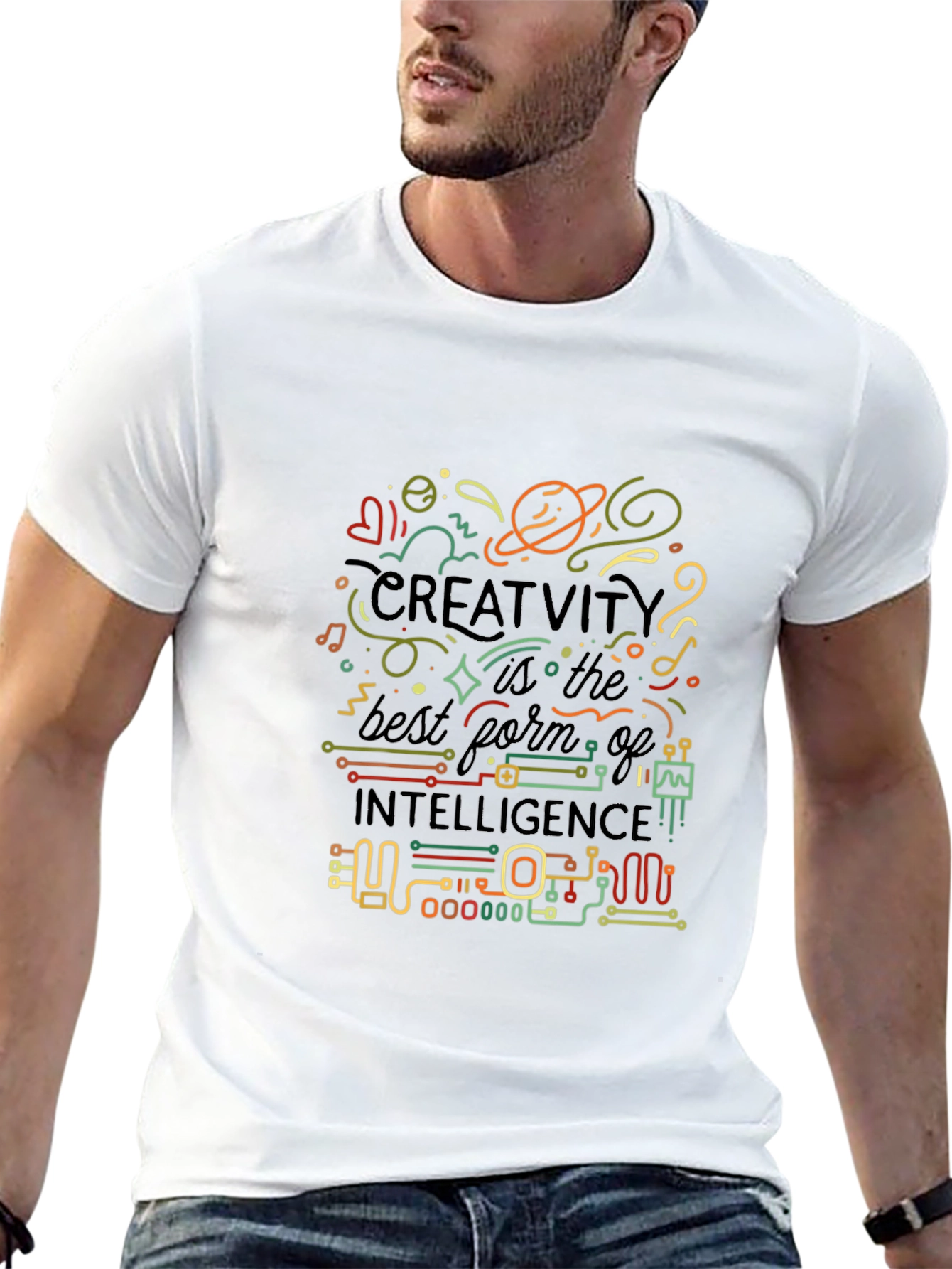 Creative Intelligence Graphic T-Shirt - Black