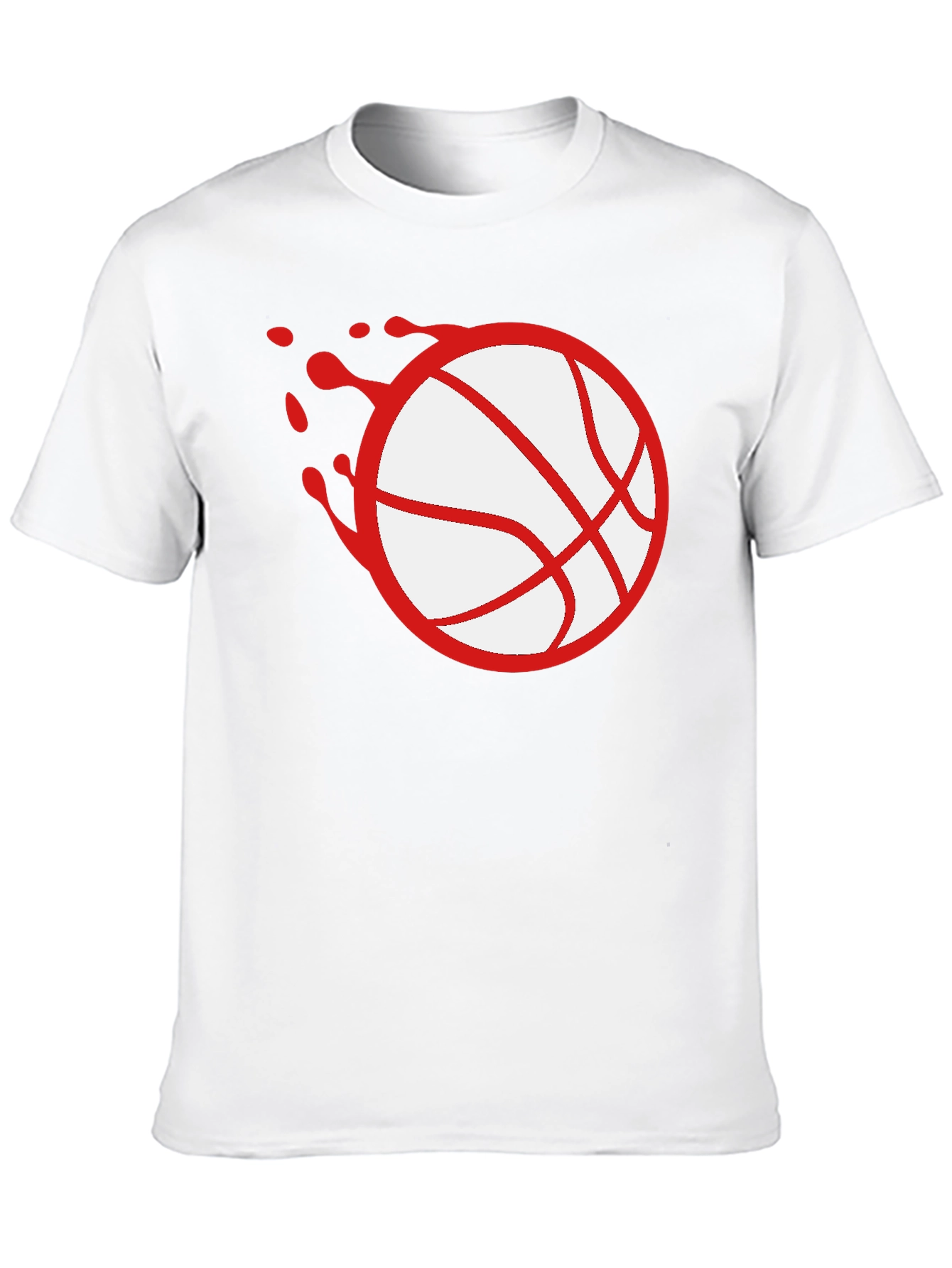 Basketball Splash Graphic Tee - Black