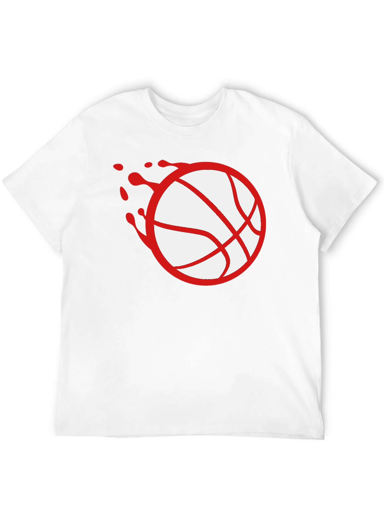 Basketball Splash Graphic Tee - Black