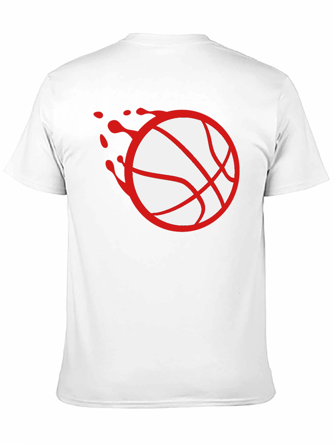 Basketball Splash Graphic Tee - Black