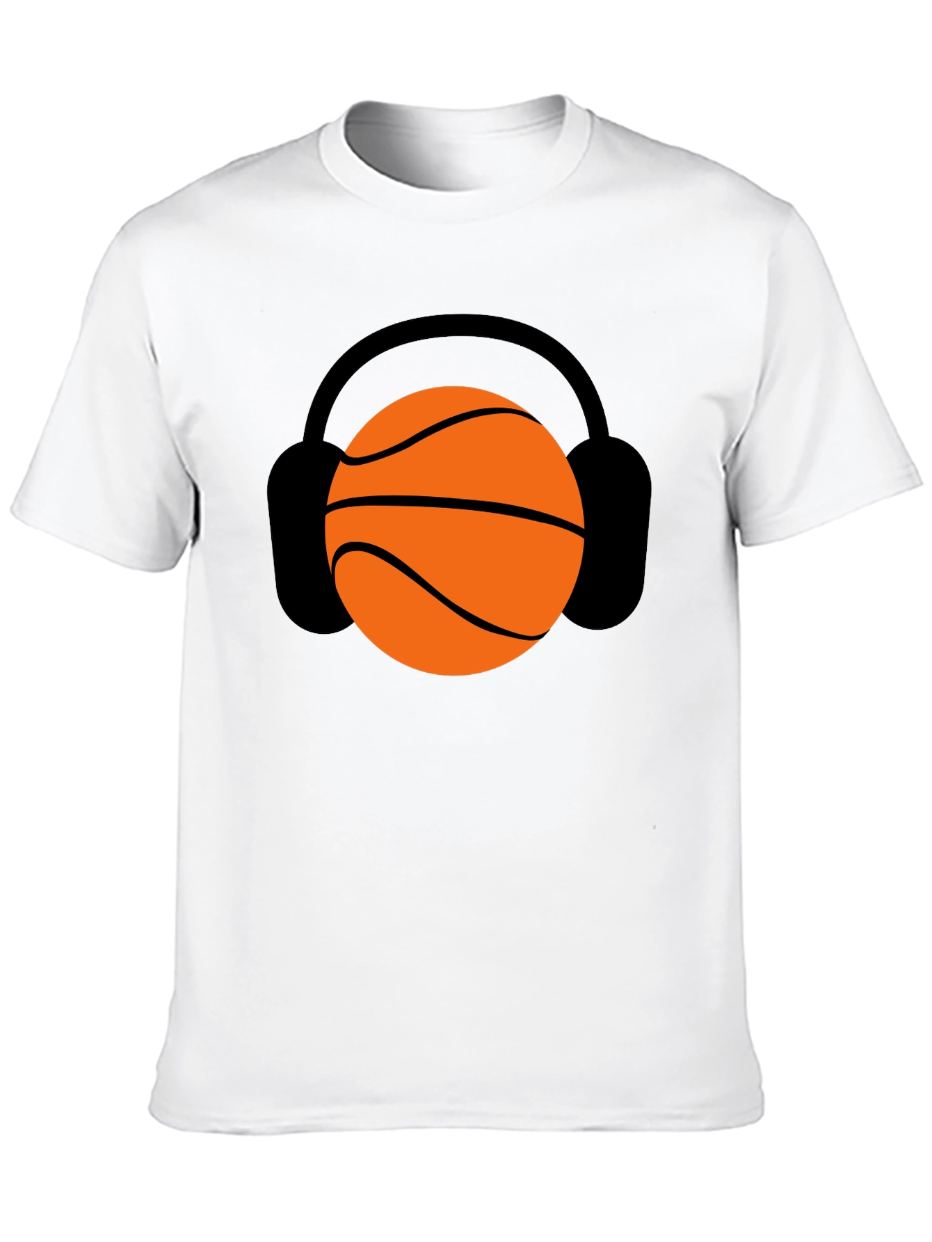 Basketball Headphones Graphic Tee - Stylish Unisex T-Shirt
