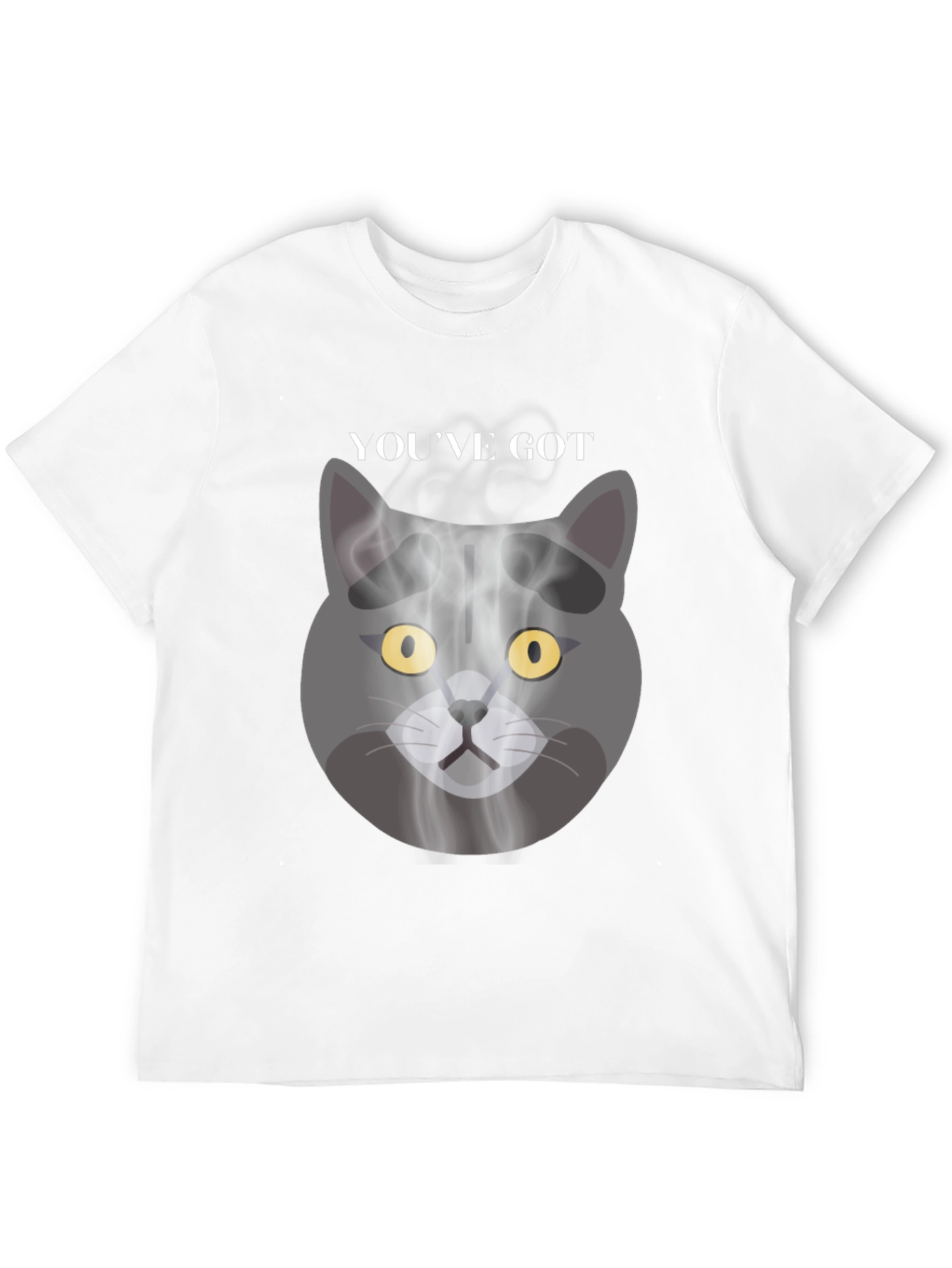 Smoky Cat Graphic Tee - Youve Got Mail Vibes