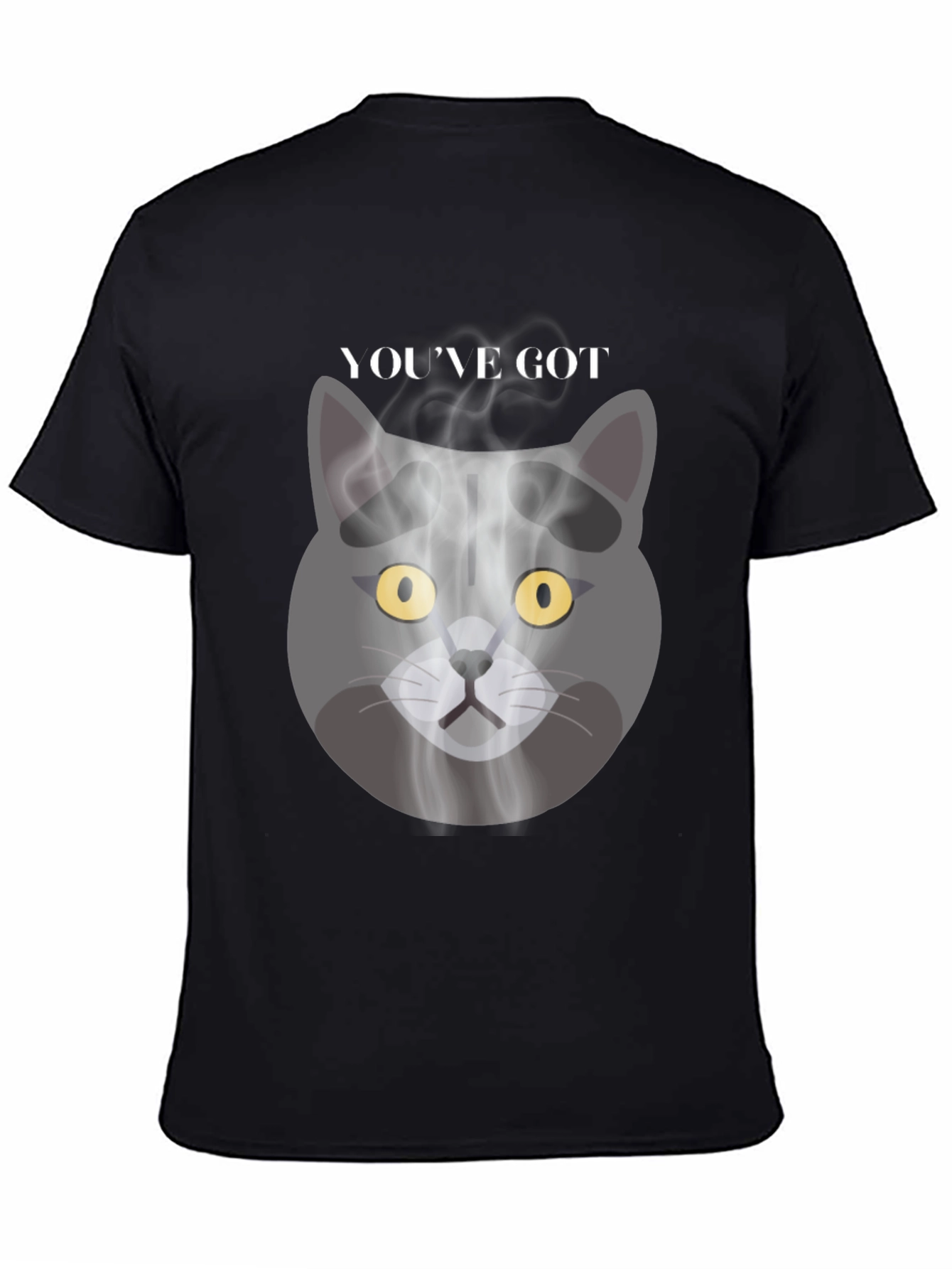 Smoky Cat Graphic Tee - Youve Got Mail Vibes