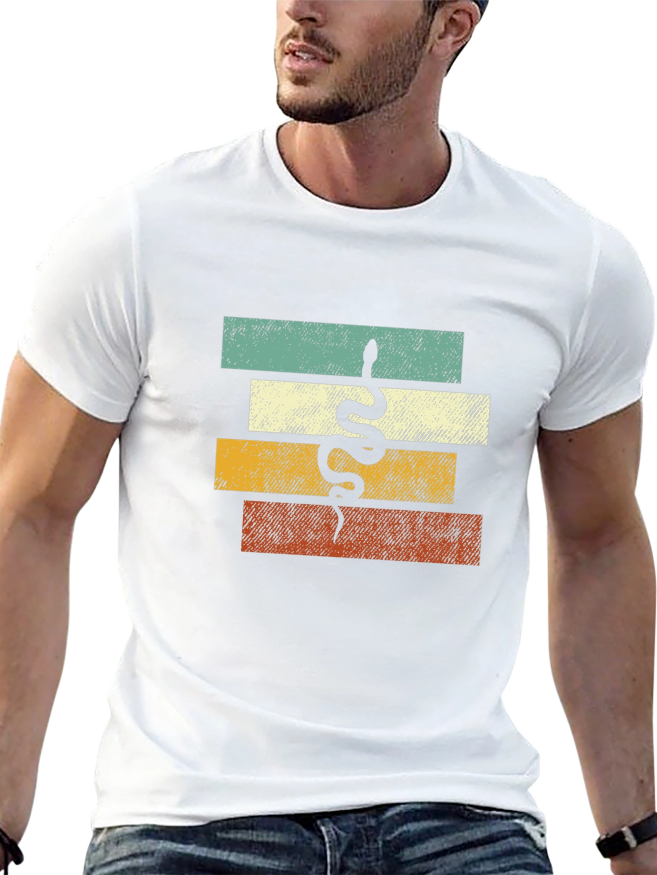 Retro Snake T-Shirt - Cool Graphic Tee