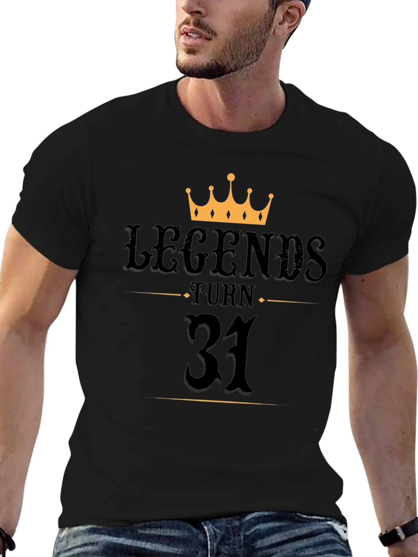 Legends Turn 31 Black T-Shirt
