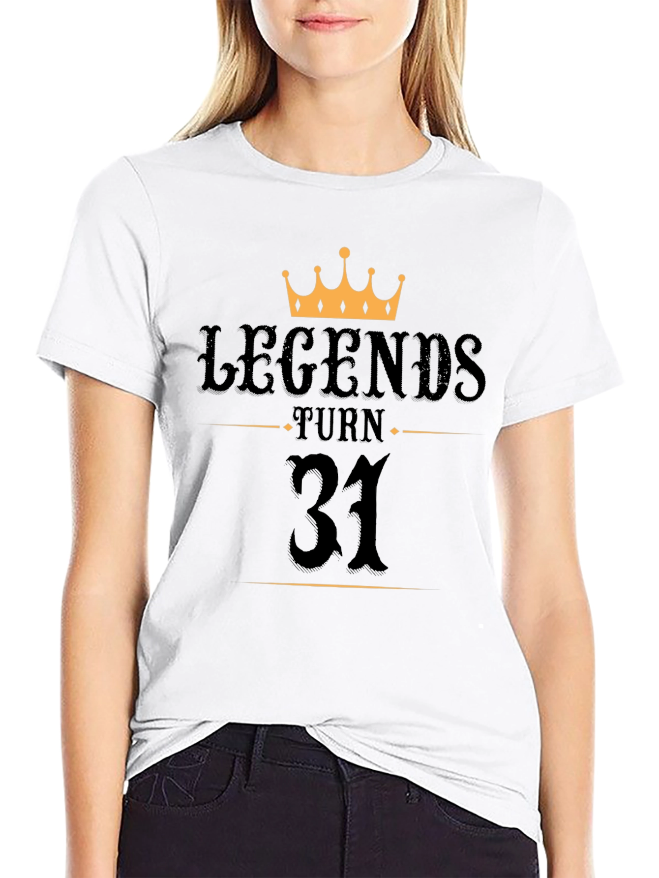Legends Turn 31 Black T-Shirt
