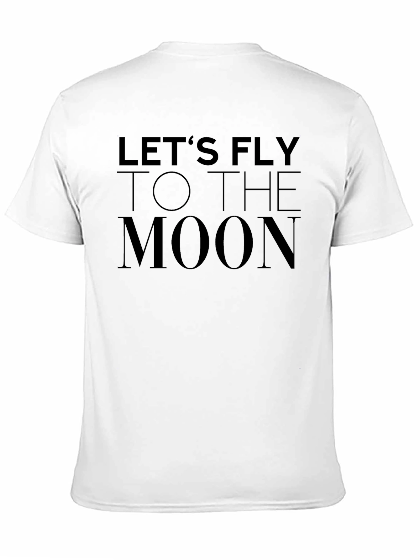 Lets Fly to the Moon Black Graphic Tee