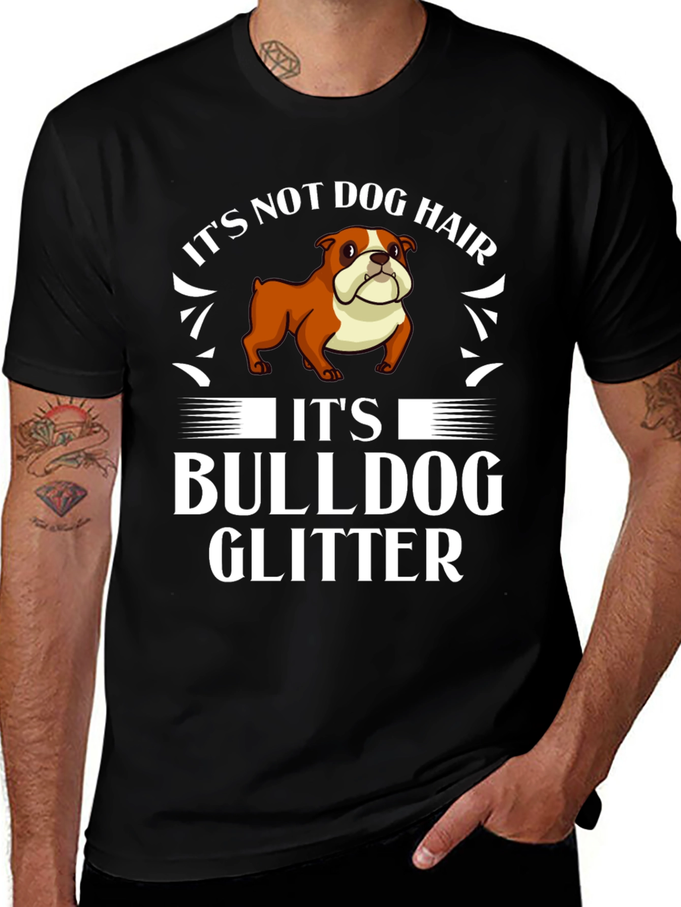 Bulldog Glitter T-Shirt