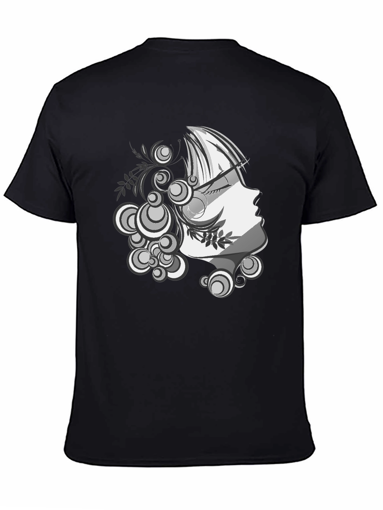 Modern Art Graphic Tee - Stylish Black T-Shirt