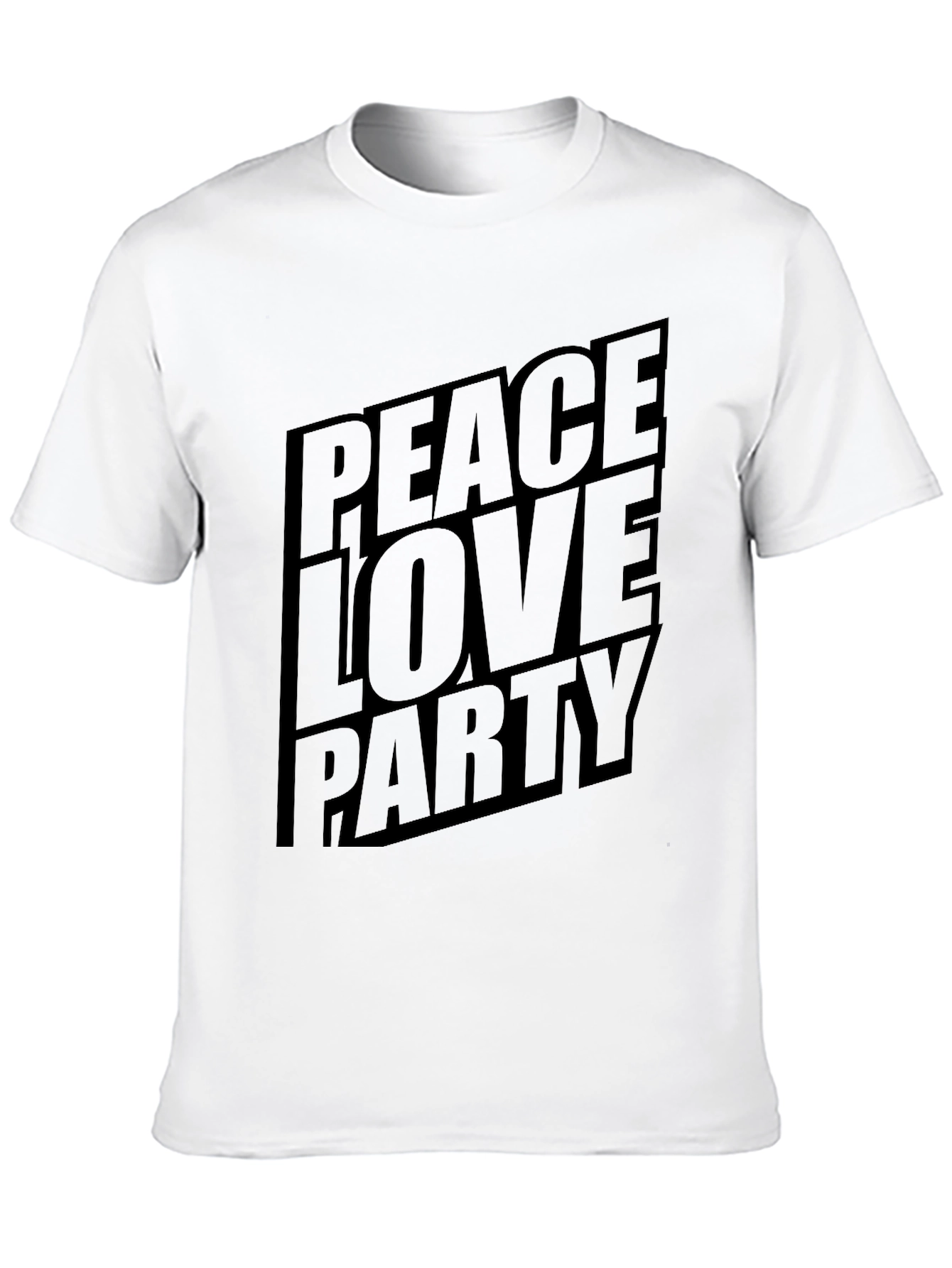 Peace Love Party Graphic T-Shirt