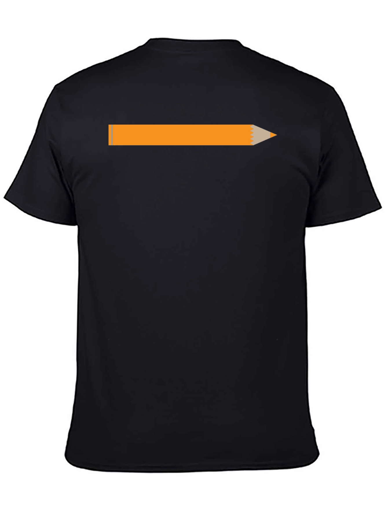 Pencil Graphic Black T-Shirt - Creative Style
